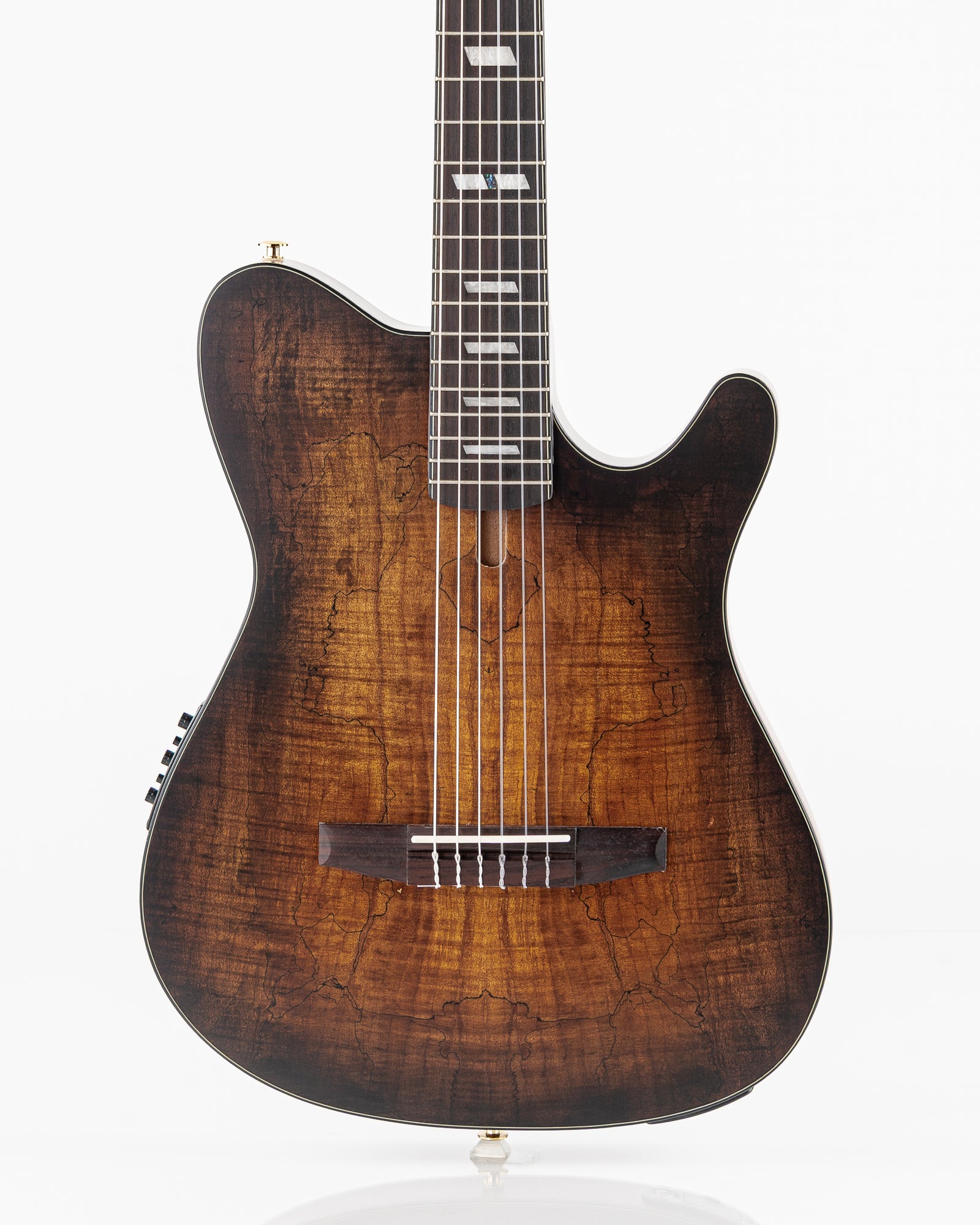 Ibanez FRH20SMN FMN Thinline Acoustic-Electric Guitar - Tobacco Burst Low Gloss