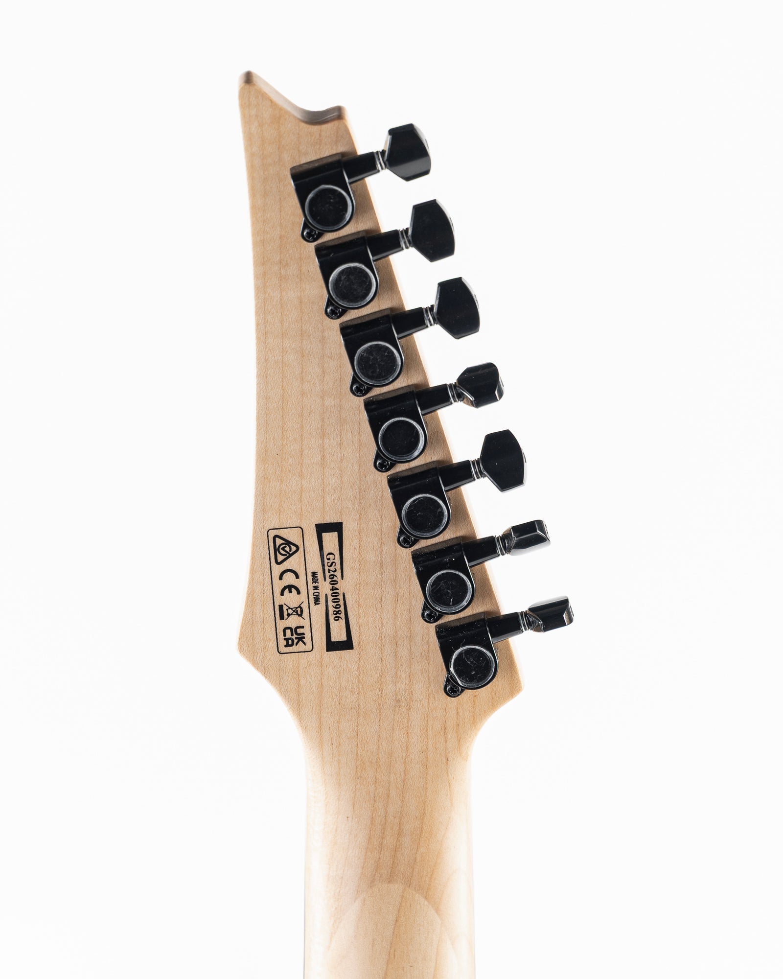Ibanez GIO GRG7221QA 7 String Electric Guitar - Transparent Black Sunburst