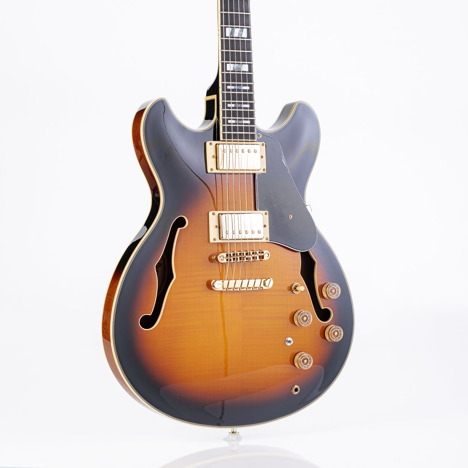 Ibanez John Scofield JSM10VYS Semi-Hollow Electric Guitar- Vintage Yellow Sunburst