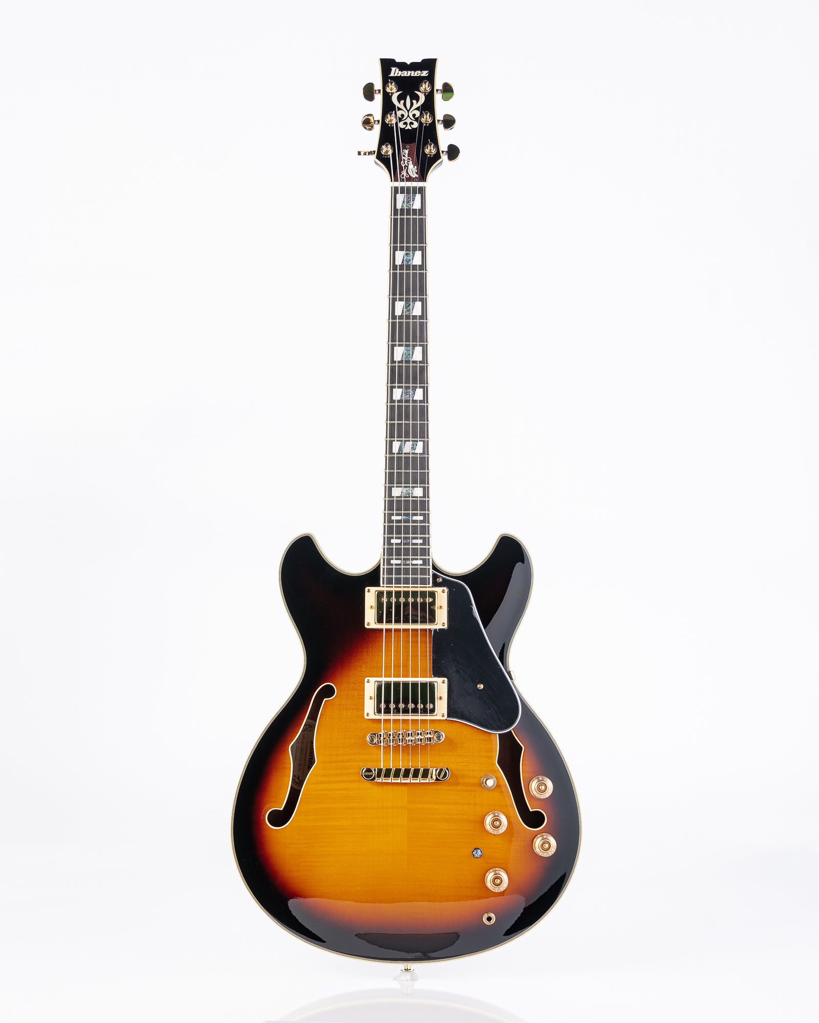 Ibanez John Scofield JSM10VYS Semi-Hollow Electric Guitar- Vintage Yellow Sunburst