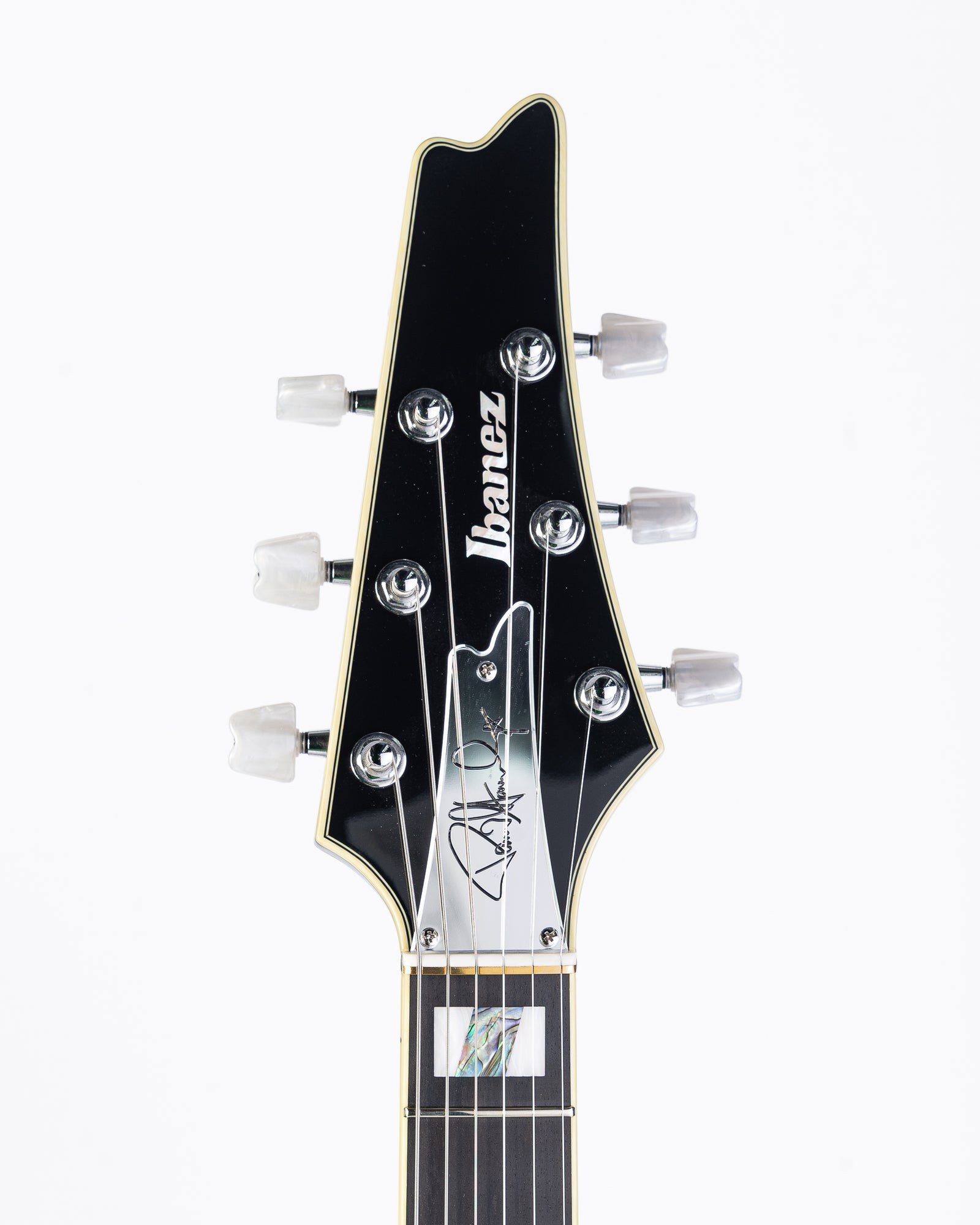 B-STOCK Ibanez Paul Stanley Signature PS3CM Iceman Electric Guitar - Black Cracked Mirror