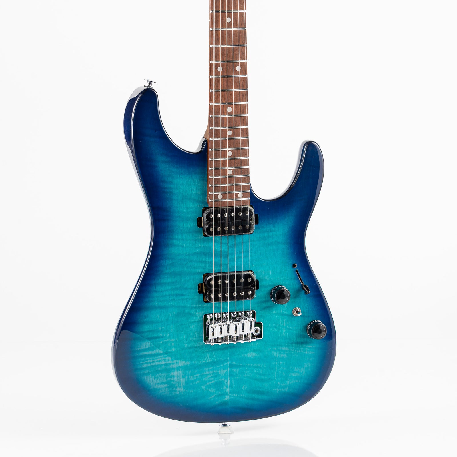 Ibanez AZ24S1F Electric Guitar - Transparent Turquoise Burst