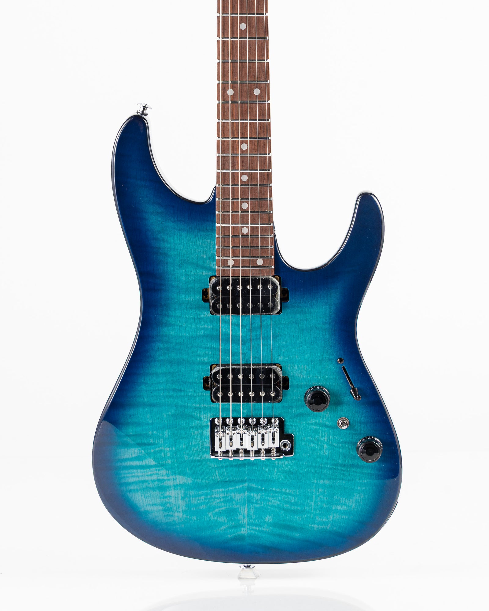 Ibanez AZ24S1F Electric Guitar - Transparent Turquoise Burst