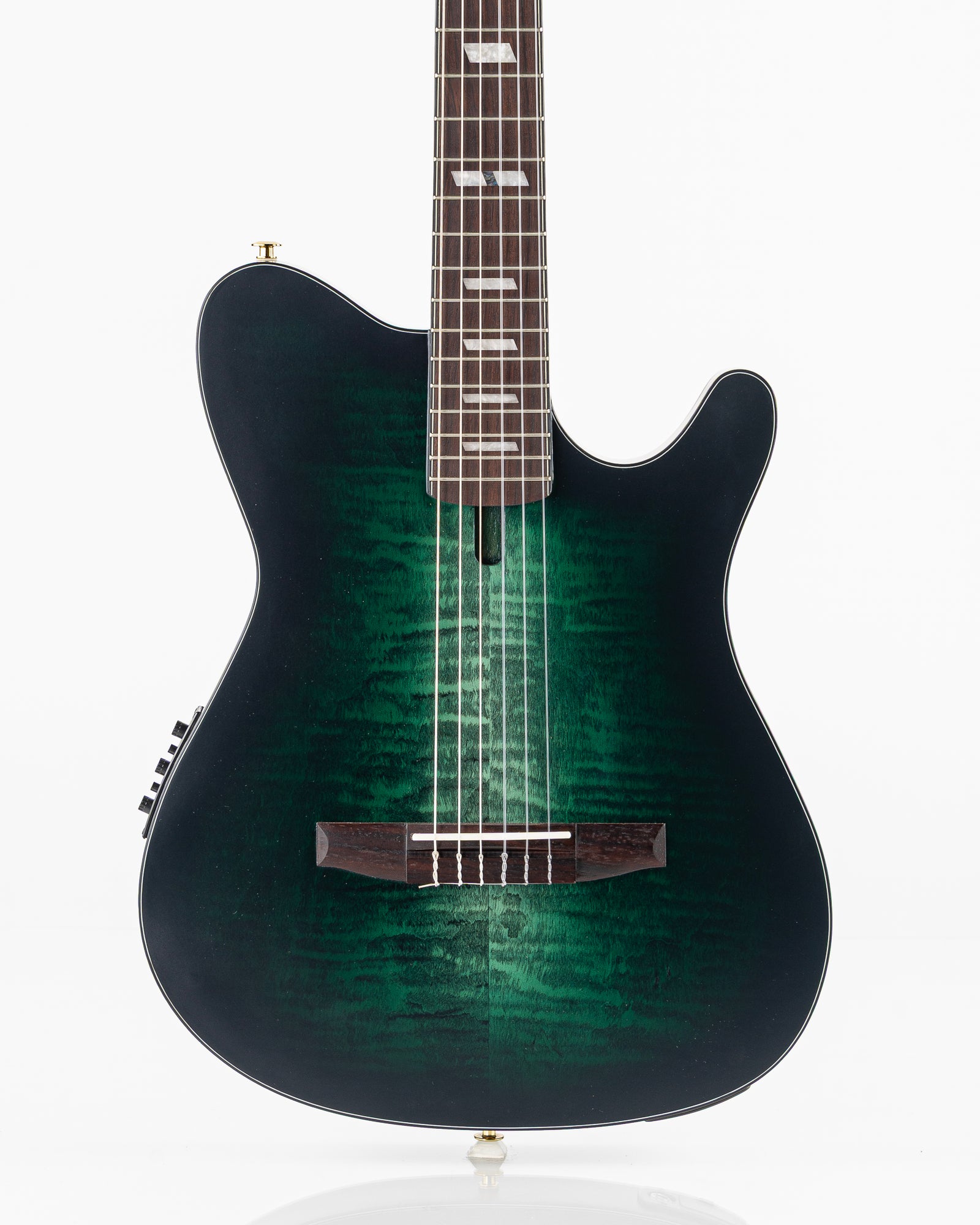 Ibanez FRH20 FMN Thinline Acoustic-Electric Guitar - Dark Emerald Green Low Gloss