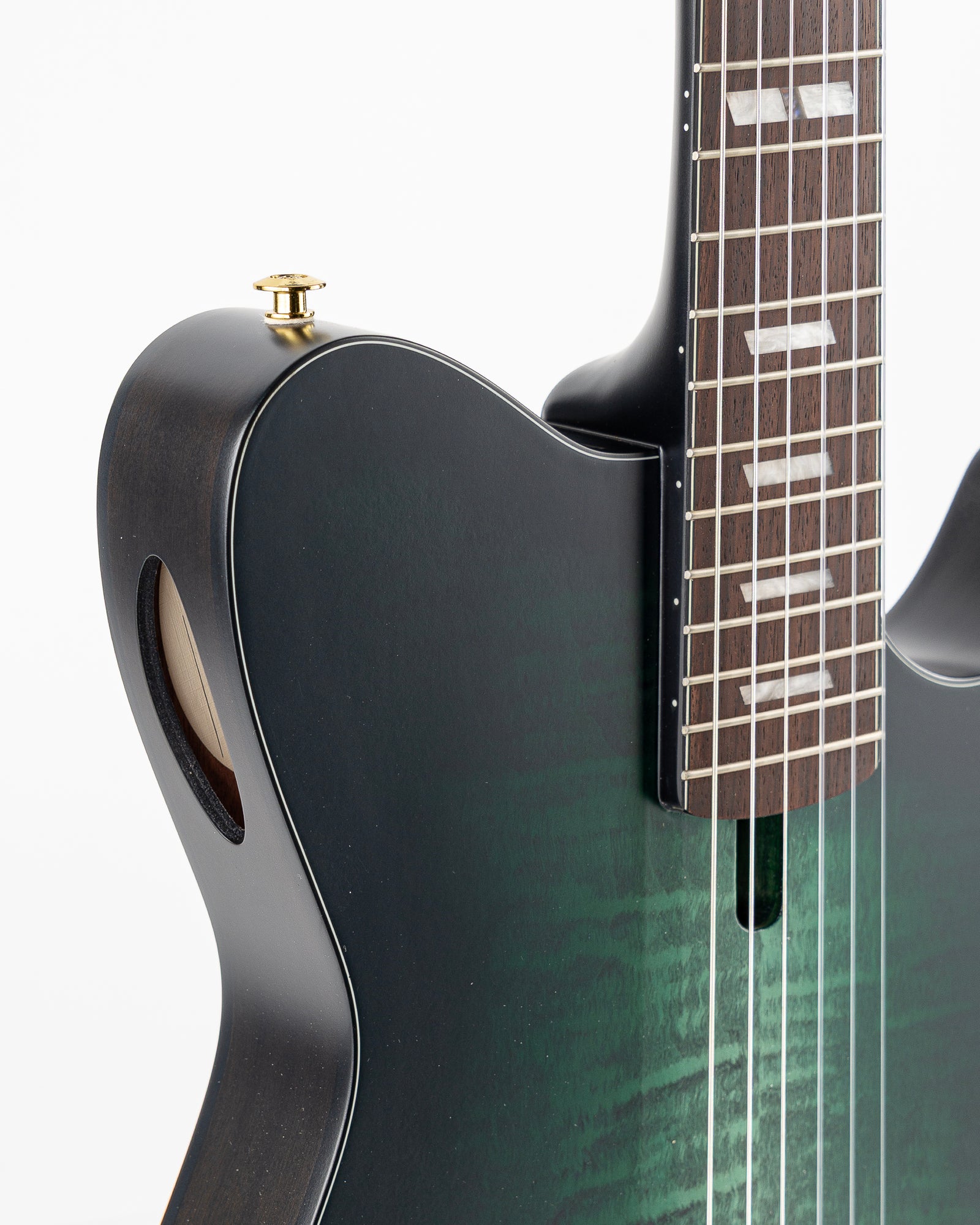 Ibanez FRH20 FMN Thinline Acoustic-Electric Guitar - Dark Emerald Green Low Gloss