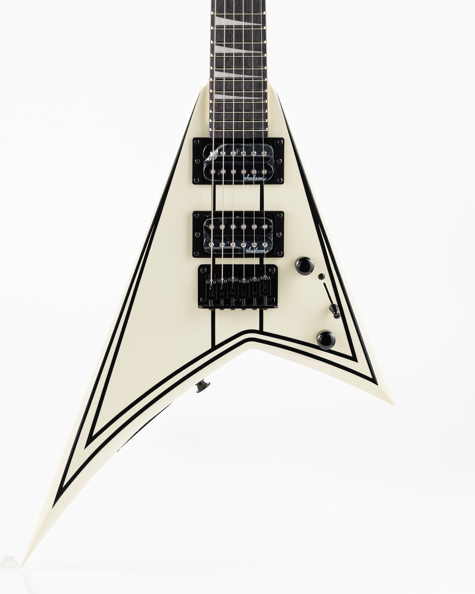 Jackson JS1XM Randy Rhoads Minion Electric Guitar - White with Black Stripes