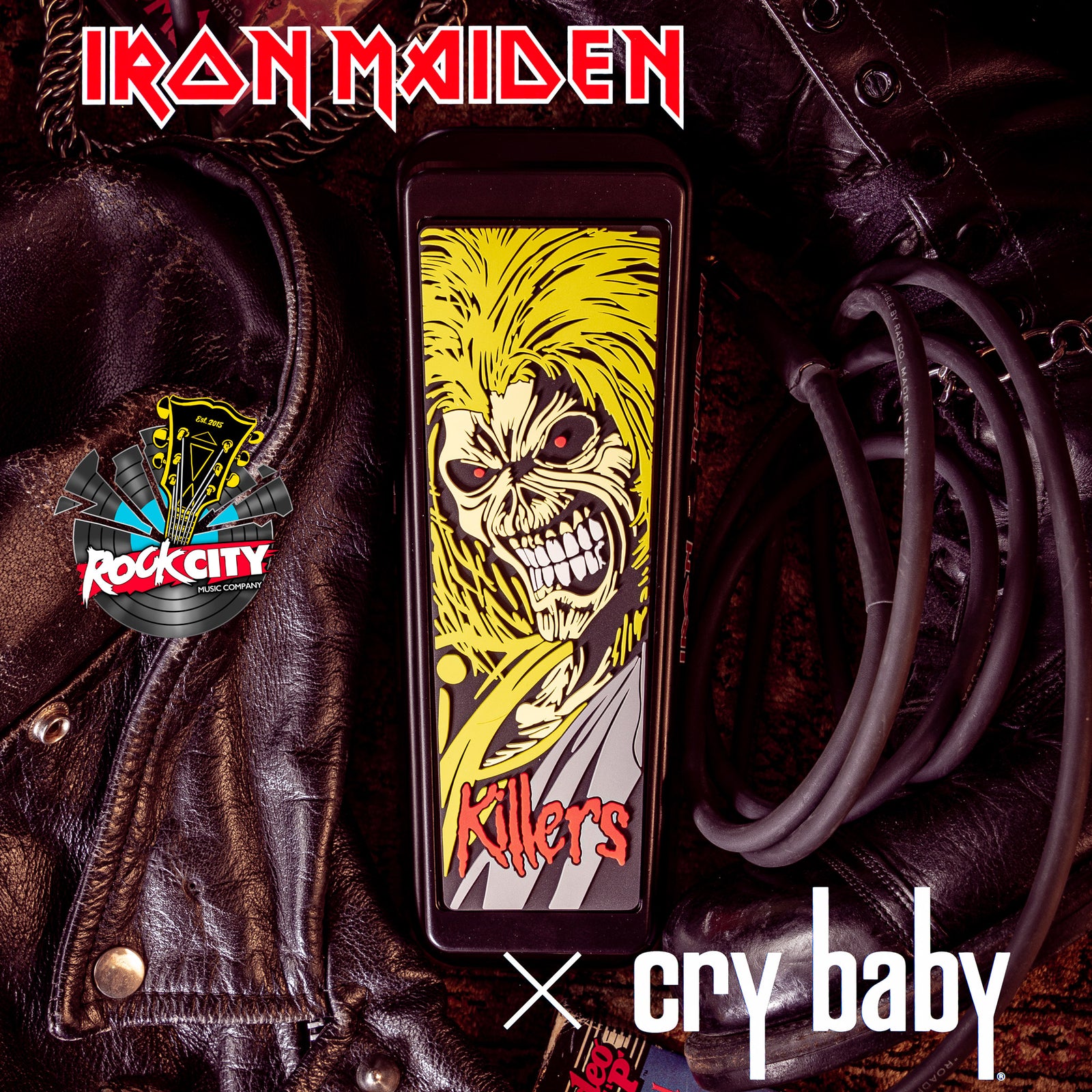 Dunlop IM95K Iron Maiden Killers Limited Edition Cry Baby Wah Guitar Pedal