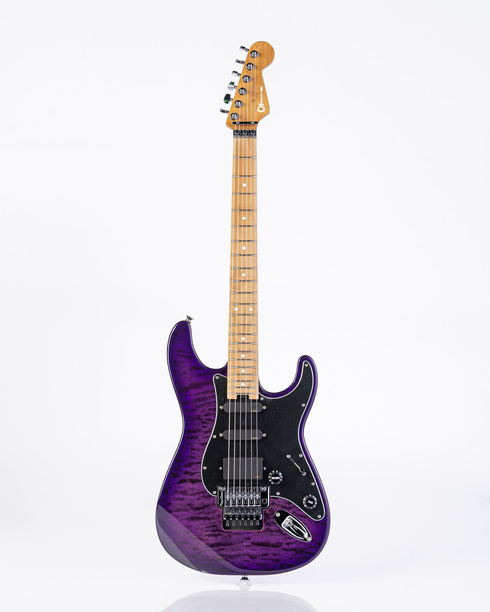 Charvel Marco Sfogli Signature Pro-Mod So-Cal Style 1 HSS FR CM QM with Caramelized Maple Fingerboard - Transparent Purple Burst