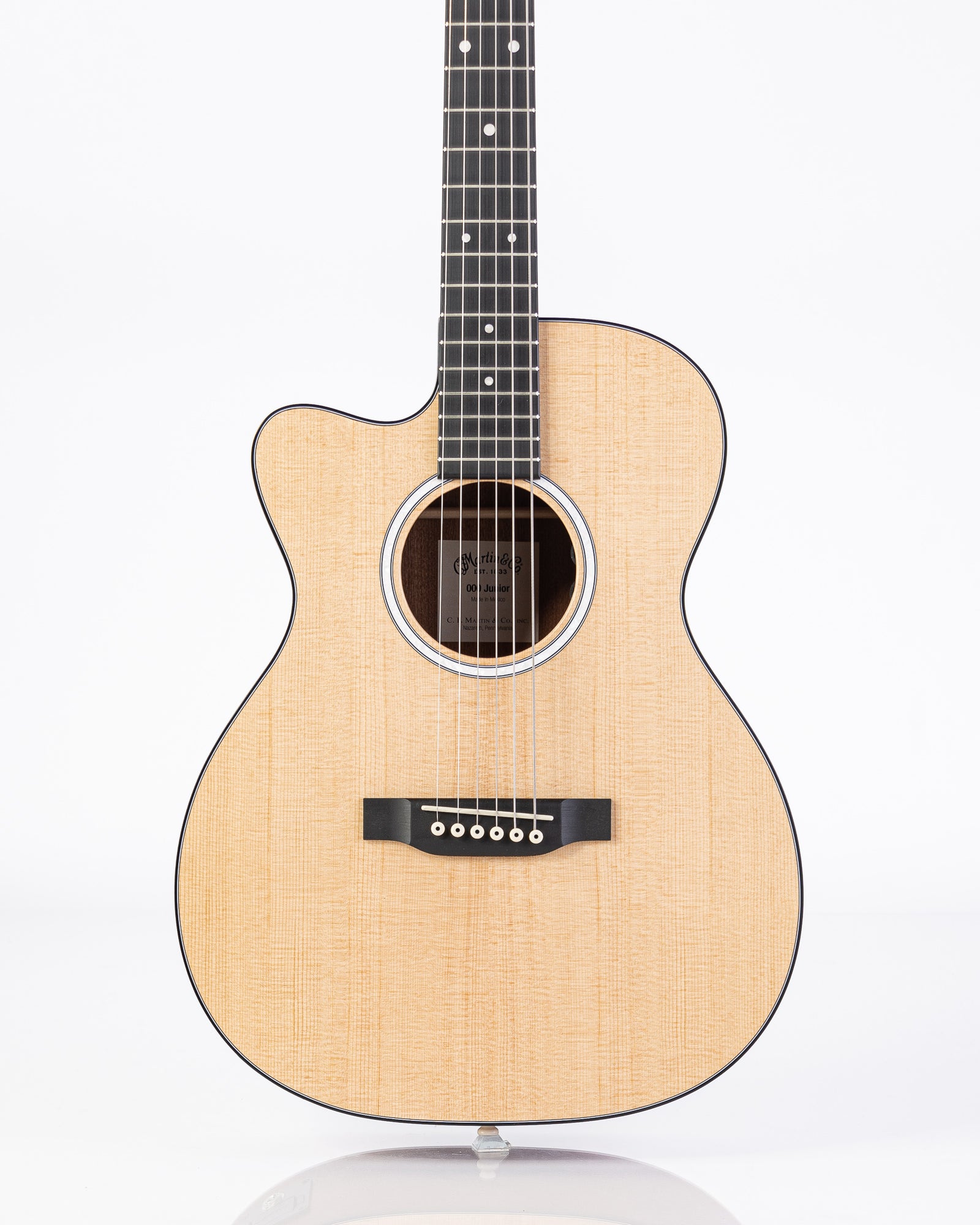 Martin 000CJr-10EL Junior Left Handed Acoustic Electric Guitar - Natural