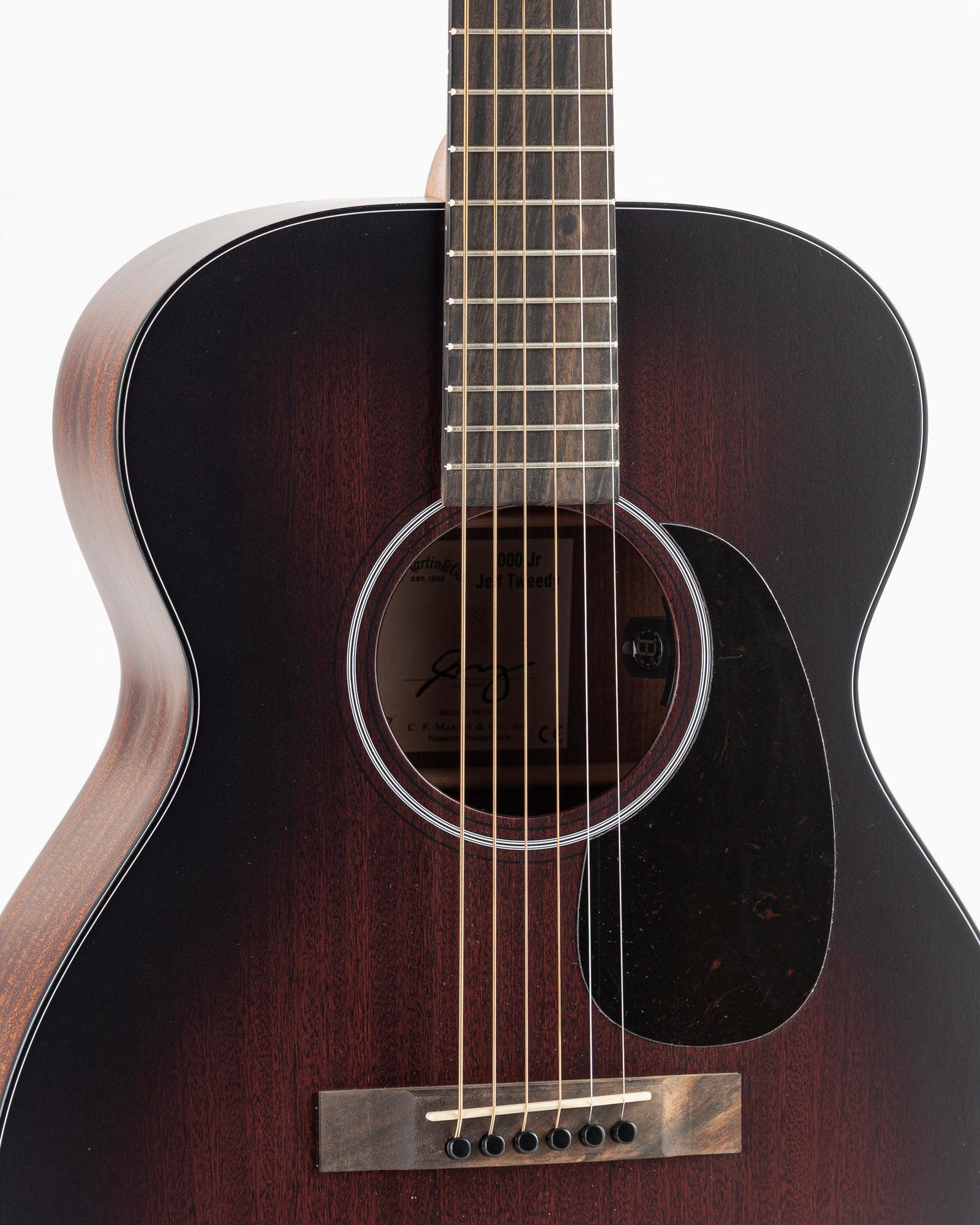 Martin 000 Jr E Jeff Tweedy Special Edition Acoustic Electric Guitar - Tweedy Burst