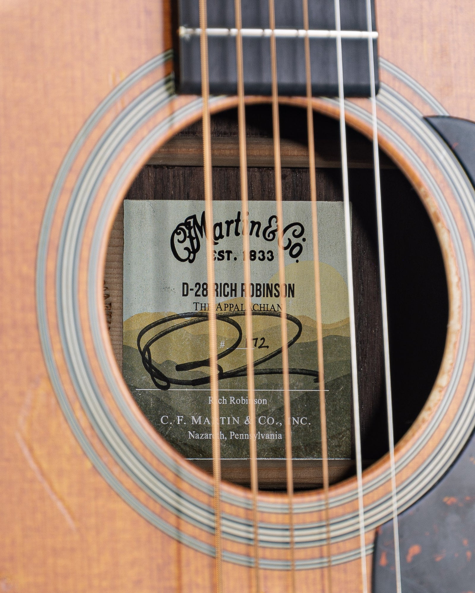 B-STOCK Martin Rich Robinson Signature D-28 Acoustic Guitar - Natural Worn