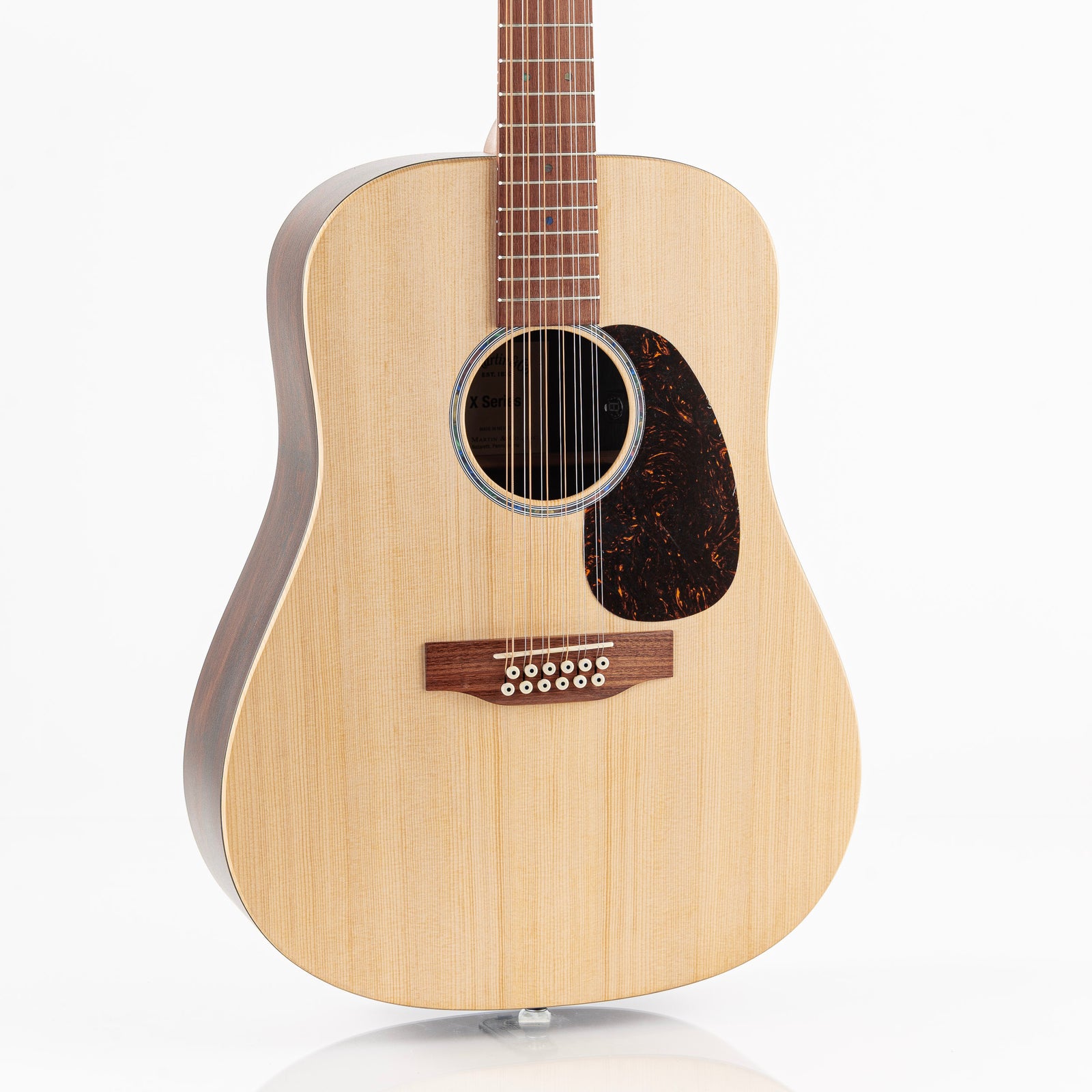 Martin D-X2E X Series Brazilian Rosewood 12 String Dreadnought Acoustic Electric Guitar - Natural