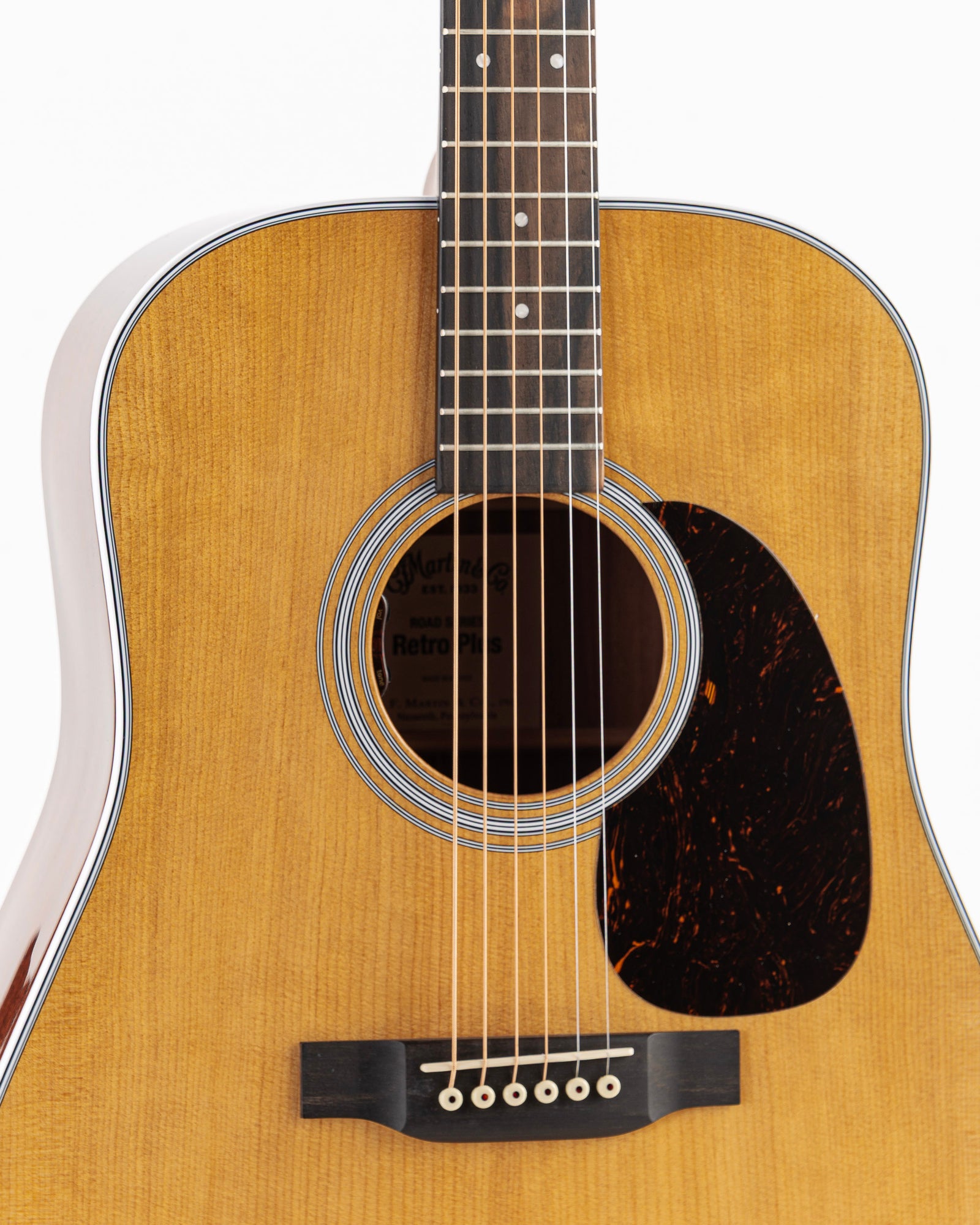 Martin DE Retro Plus Granadillo Road Series Dreadnought Acoustic Electric Guitar - Aging Toner Natural Gloss