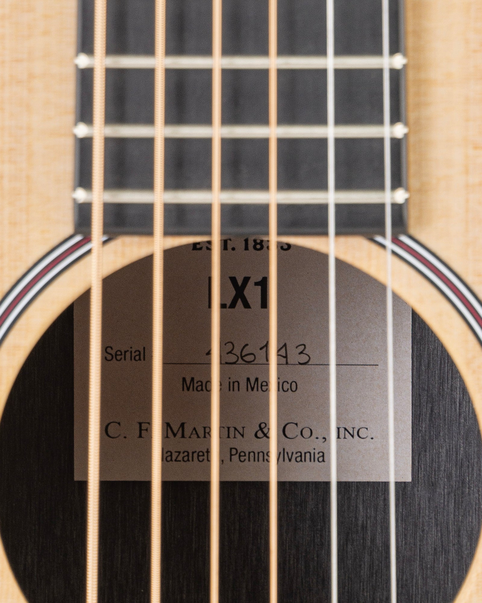 Martin LX1 Little Martin Acoustic Guitar - Natural