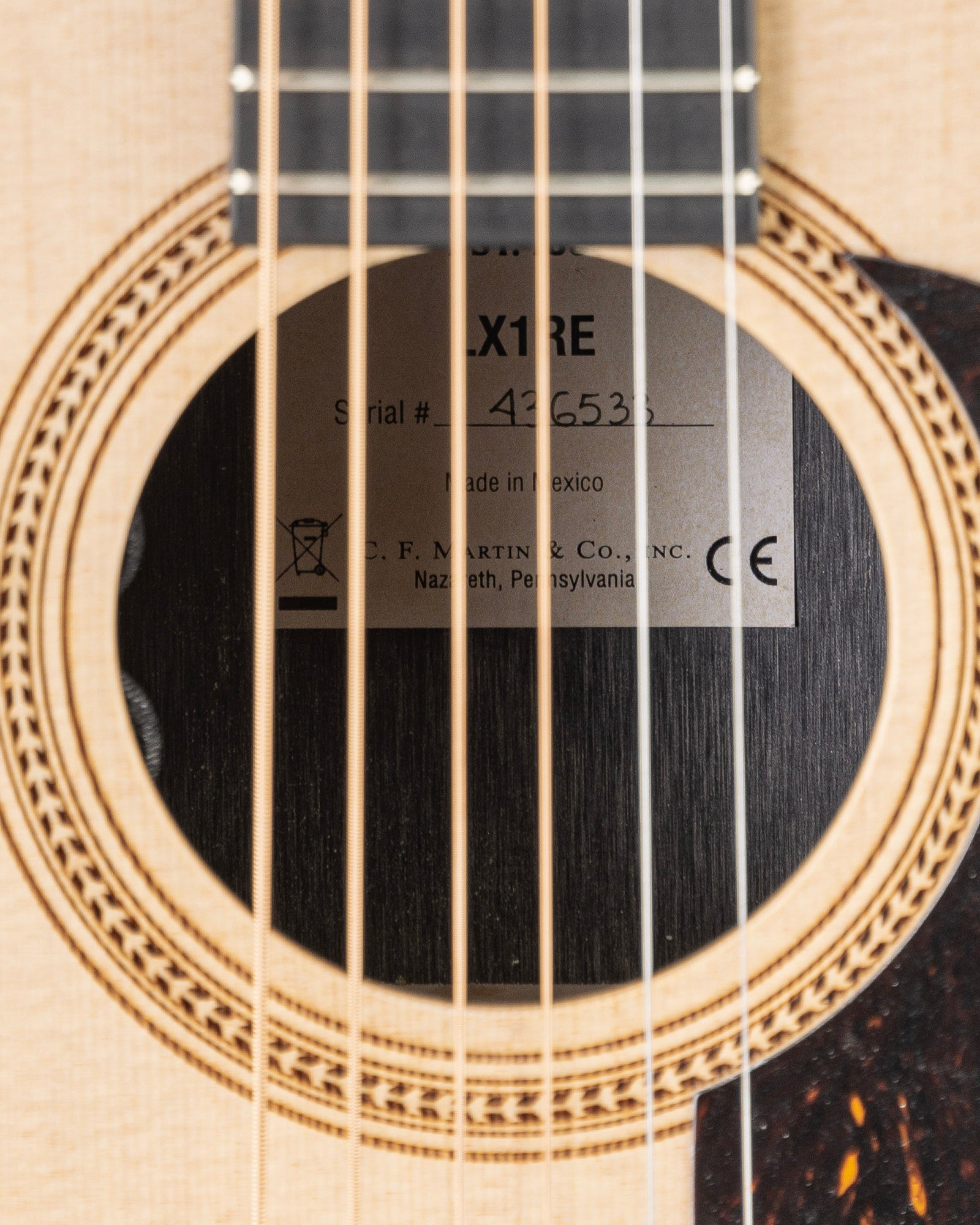 Martin LX1RE Little Martin Acoustic Electric Guitar - Natural