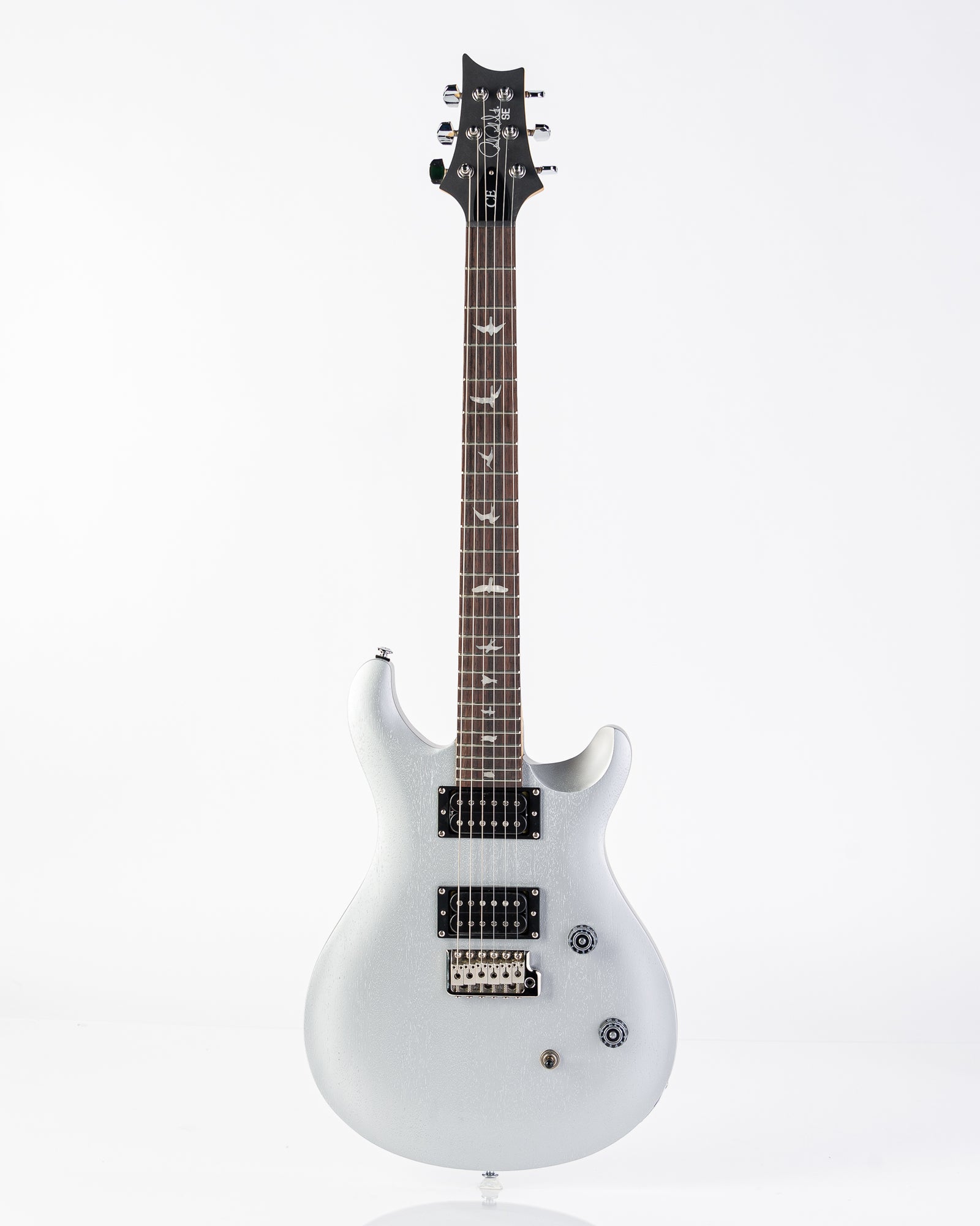 PRS SE CE 24 Standard Satin Electric Guitar - Metallic Silver Satin
