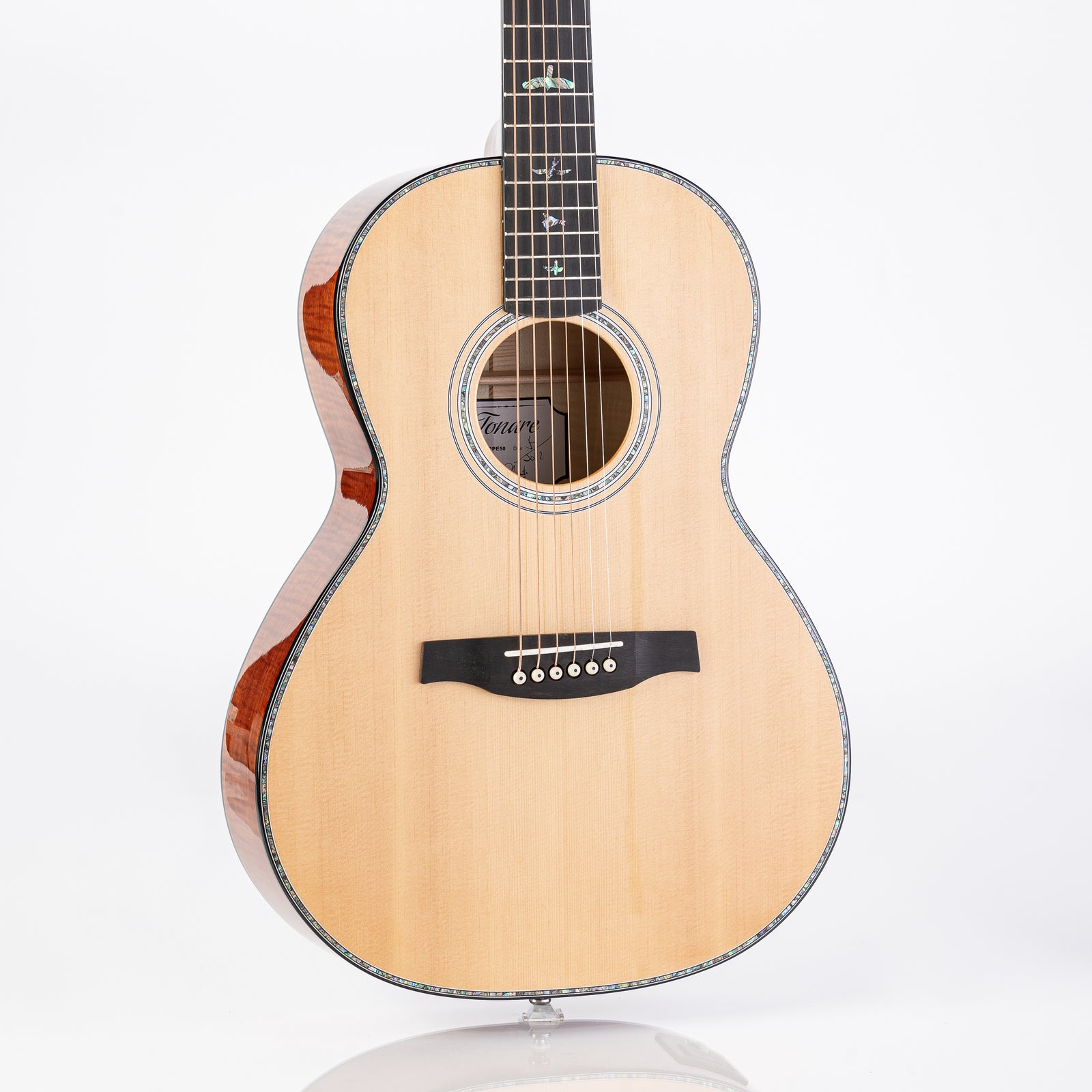 PRS SE P50E Parlor Acoustic Electric Guitar - Black Gold