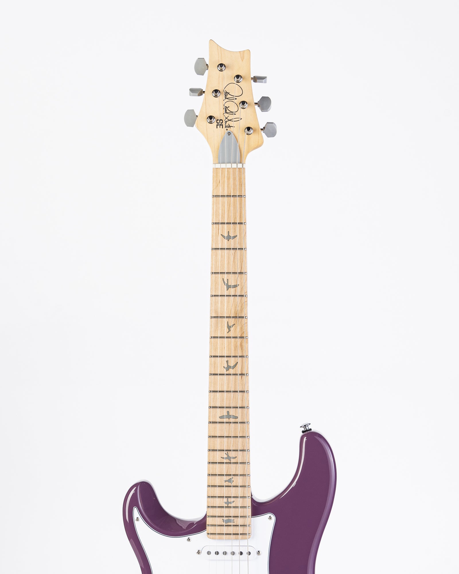PRS SE Silver Sky Maple Left Handed - Summit Purple