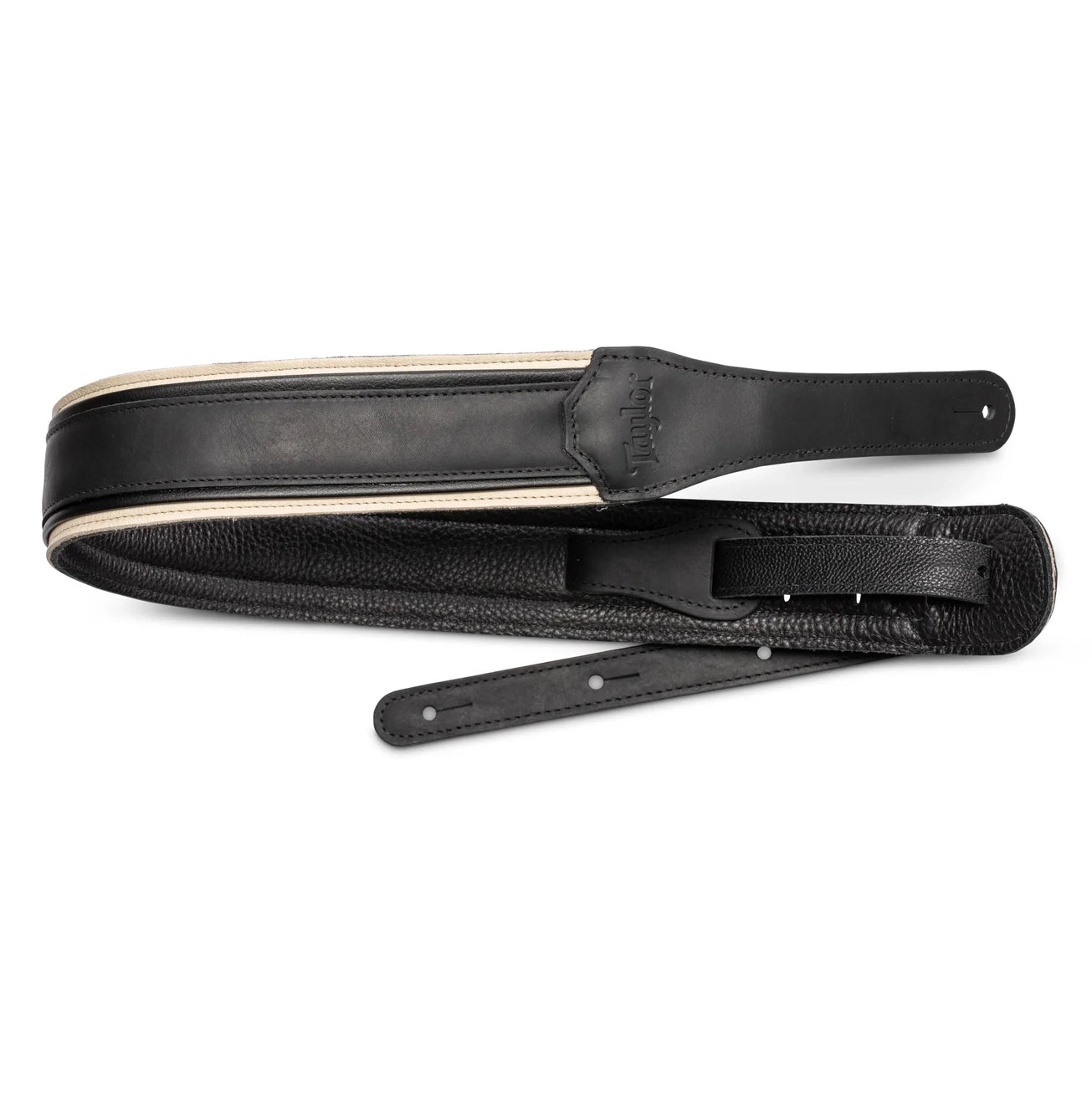 Taylor American Dream 2.5" Leather Guitar Strap - White/Black