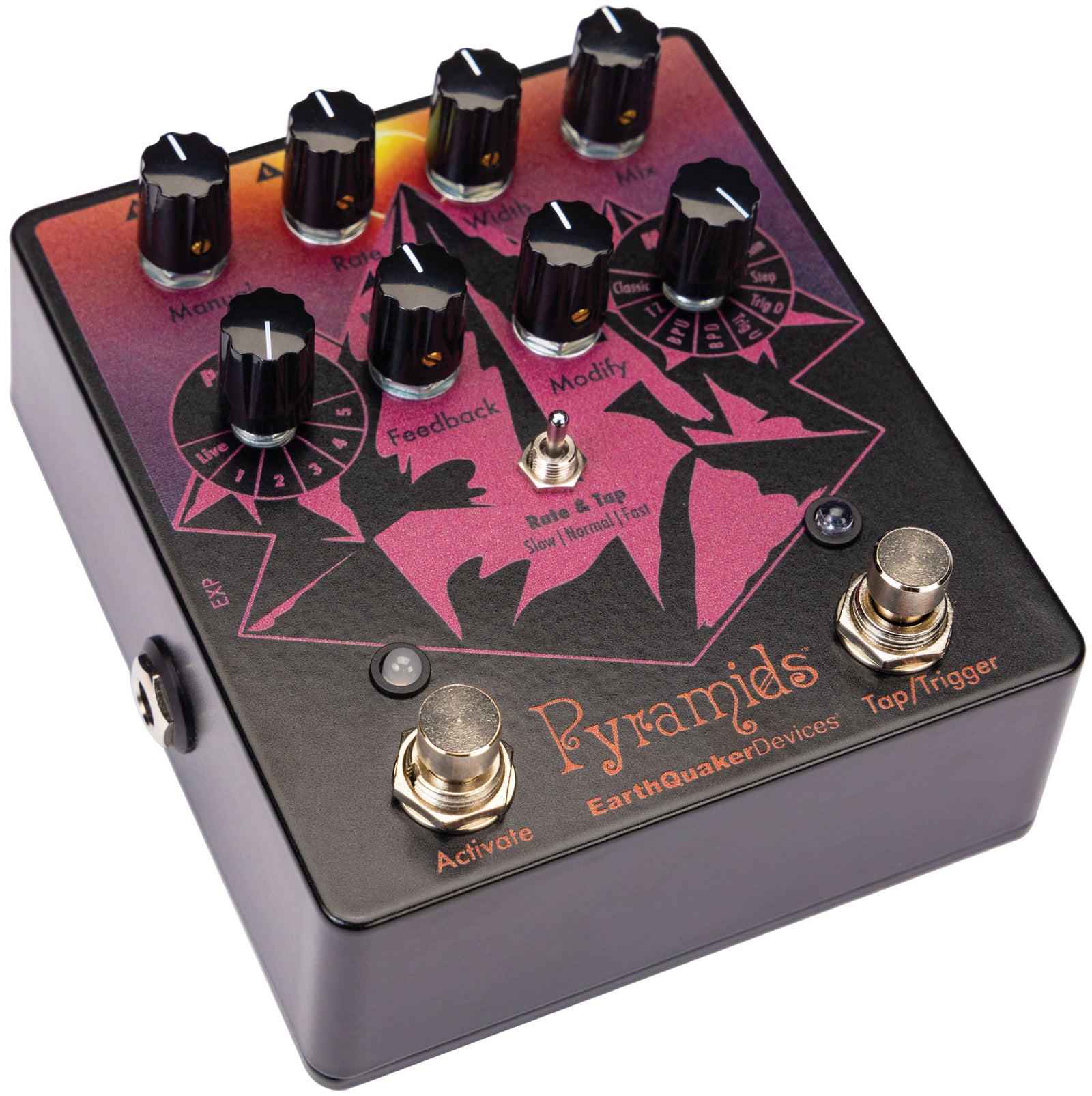 EarthQuaker Devices Pyramids Stereo Flanger Limited Edition Solar Eclipse