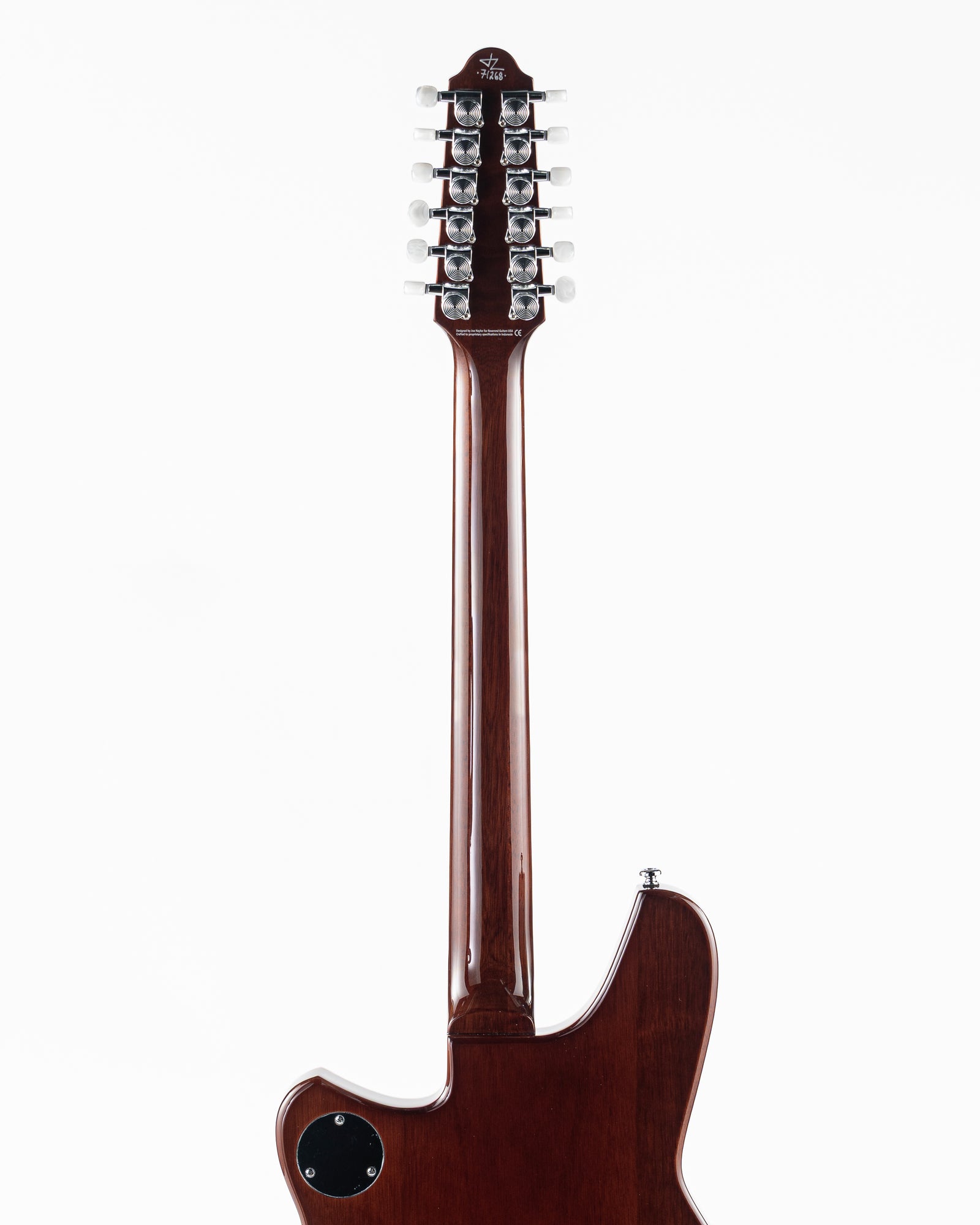 Reverend Bolt-On Series Airwave 12 Semi-Hollow Electric Guitar - Black Sparkle