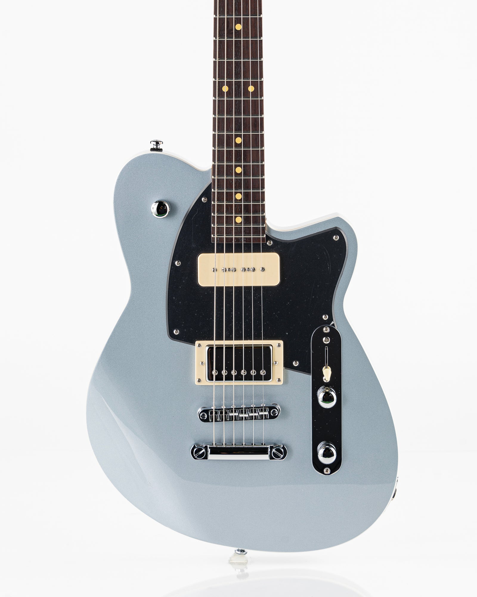 Reverend Bolt-On Series Double Agent OG Electric Guitar - Metallic Silver Freeze