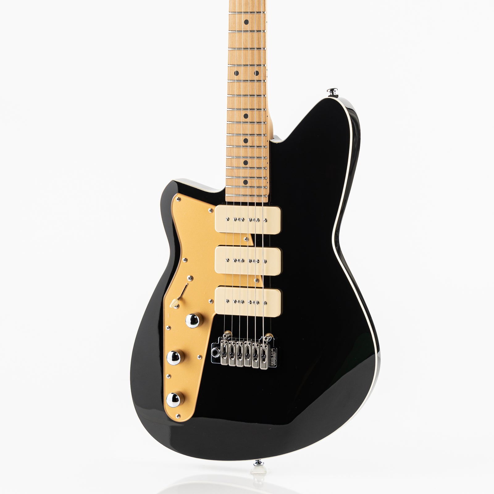 Reverend Bolt-On Series Jetstream 390 Left Handed Electric Guitar - Midnight Black