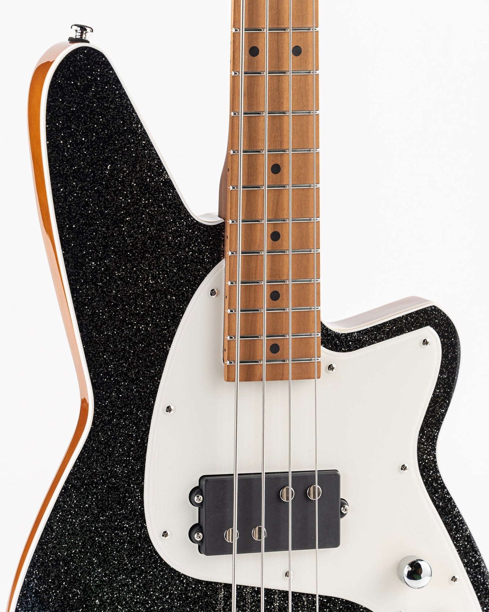 Reverend Bolt-On Series Mercalli 4 Electric Bass - Black Sparkle