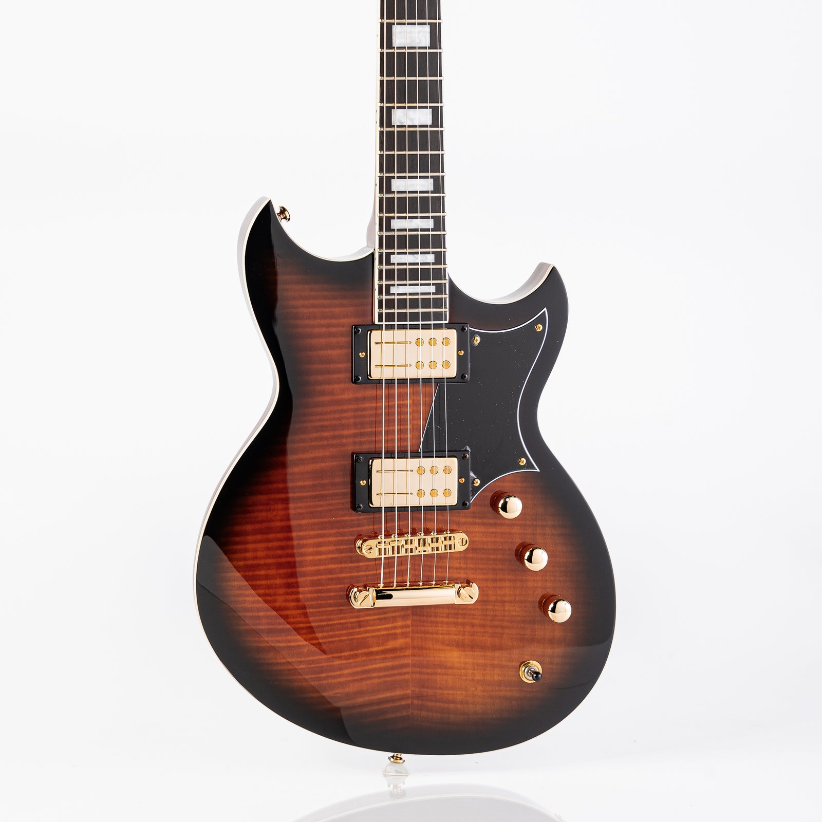 Reverend Set-Neck Series Sensei RA FM Electric Guitar - Coffee Burst Flame Maple