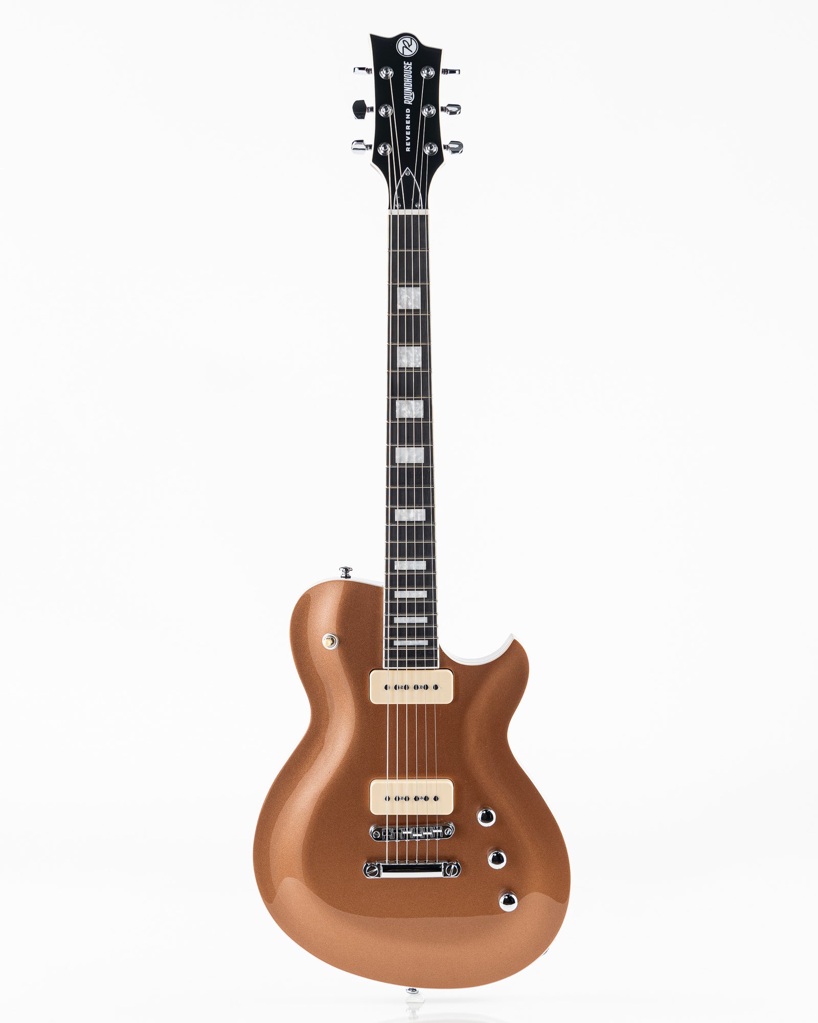 Reverend Set-Neck Series Roundhouse 290 Electric Guitar - Metallic Bronze