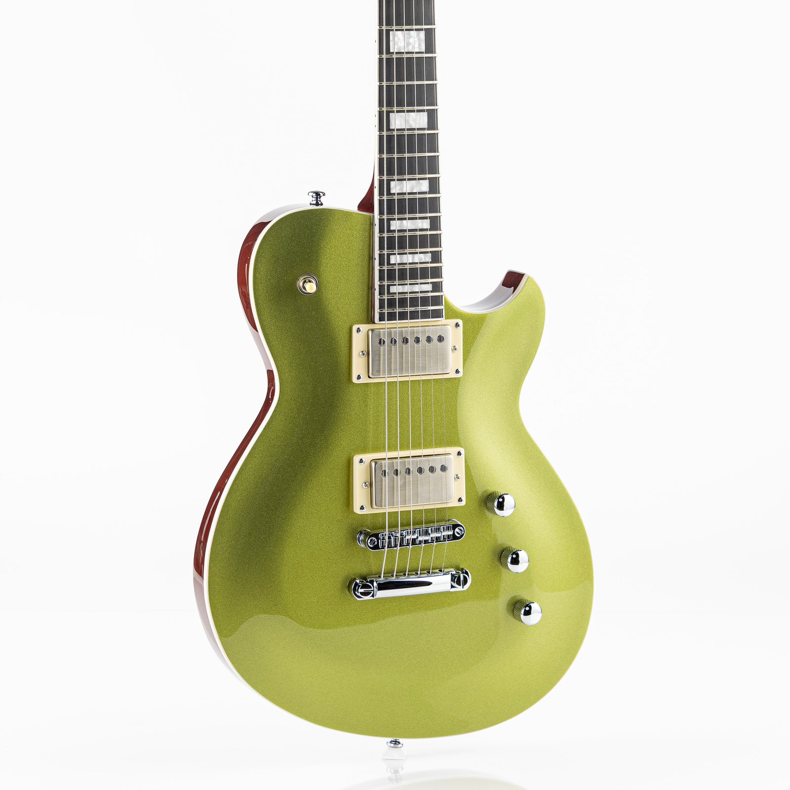 Reverend Set-Neck Series Roundhouse HH Electric Guitar - Metallic Limeade