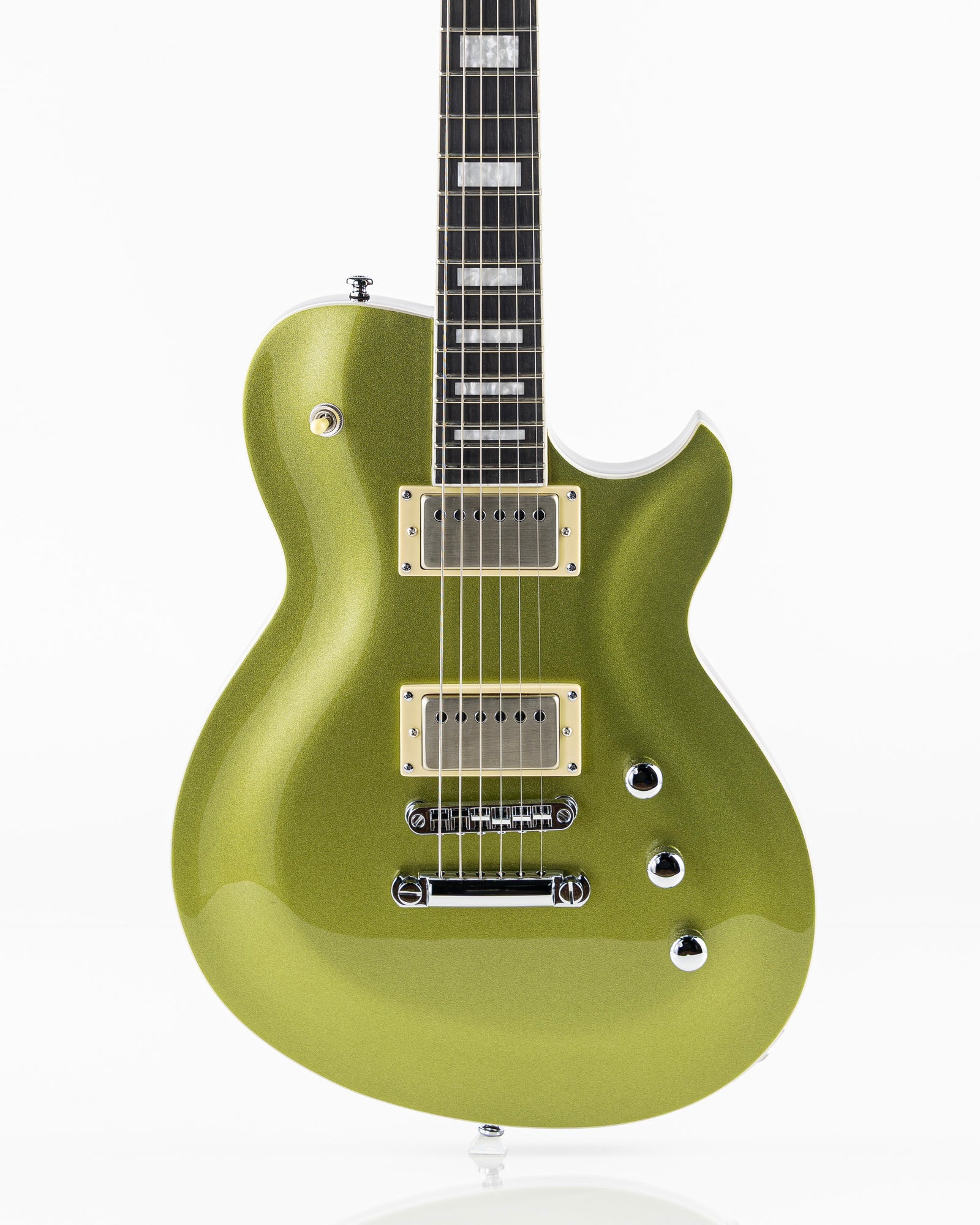 Reverend Set-Neck Series Roundhouse HH Electric Guitar - Metallic Limeade