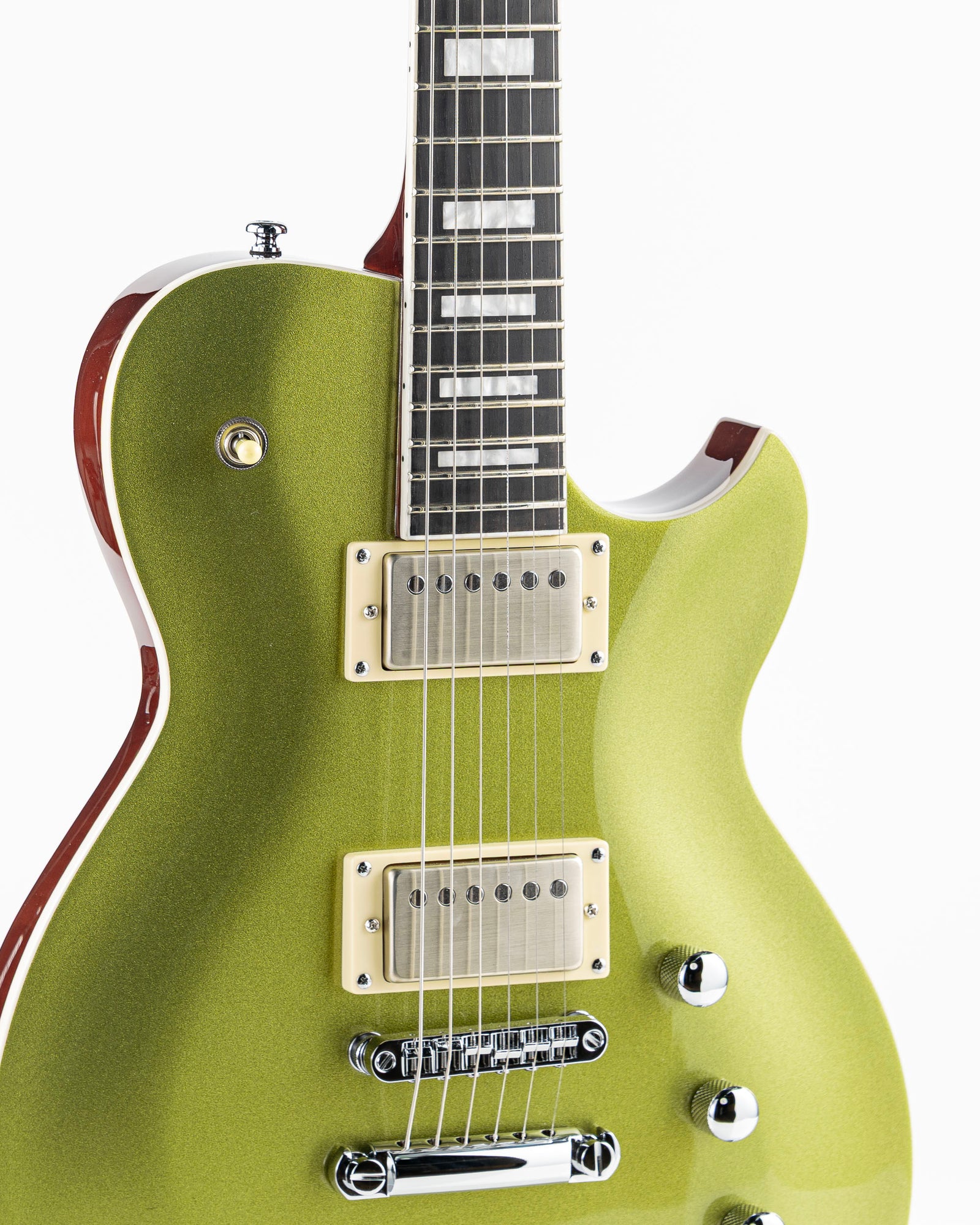 Reverend Set-Neck Series Roundhouse HH Electric Guitar - Metallic Limeade