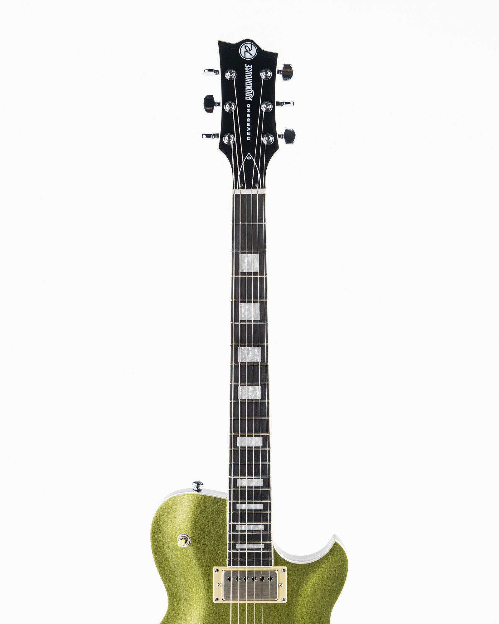 Reverend Set-Neck Series Roundhouse HH Electric Guitar - Metallic Limeade