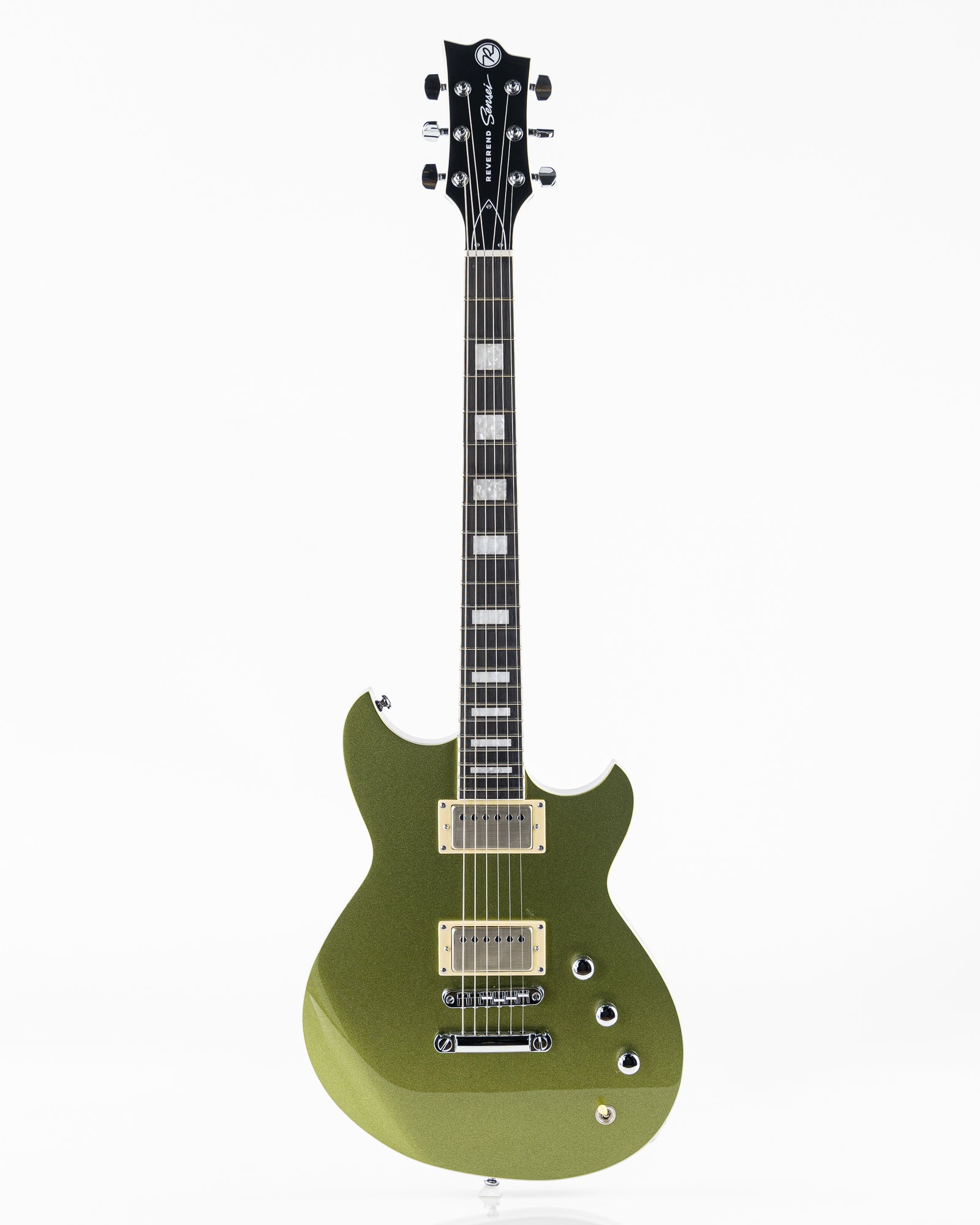 Reverend Set-Neck Series Sensei HH Electric Guitar - Metallic Limeade