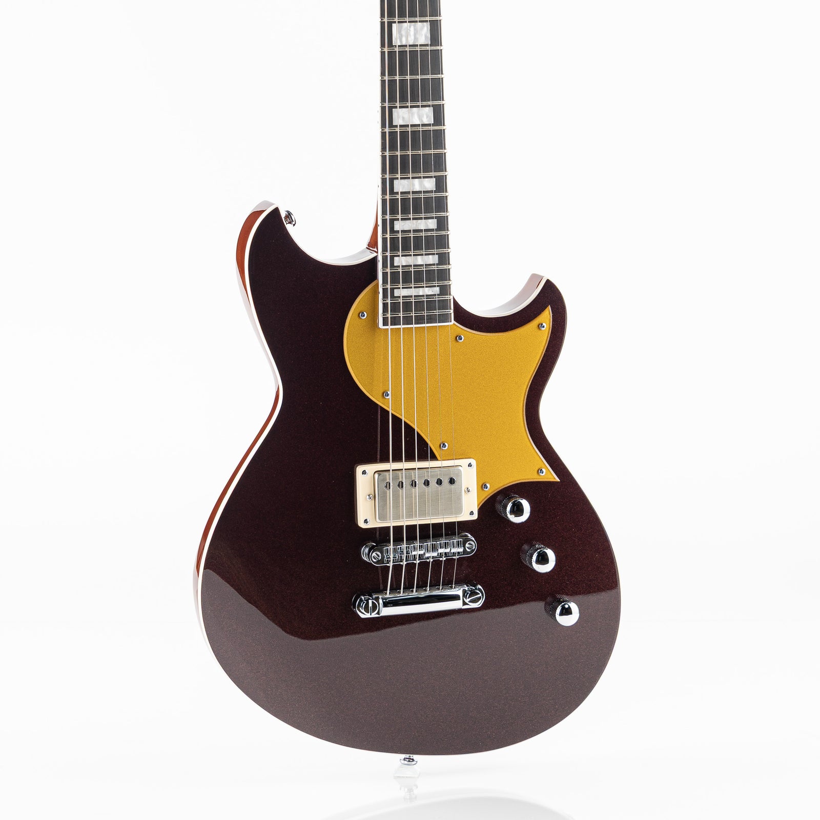 Reverend Set-Neck Series Sensei Jr. H Electric Guitar - Metallic Bordeaux