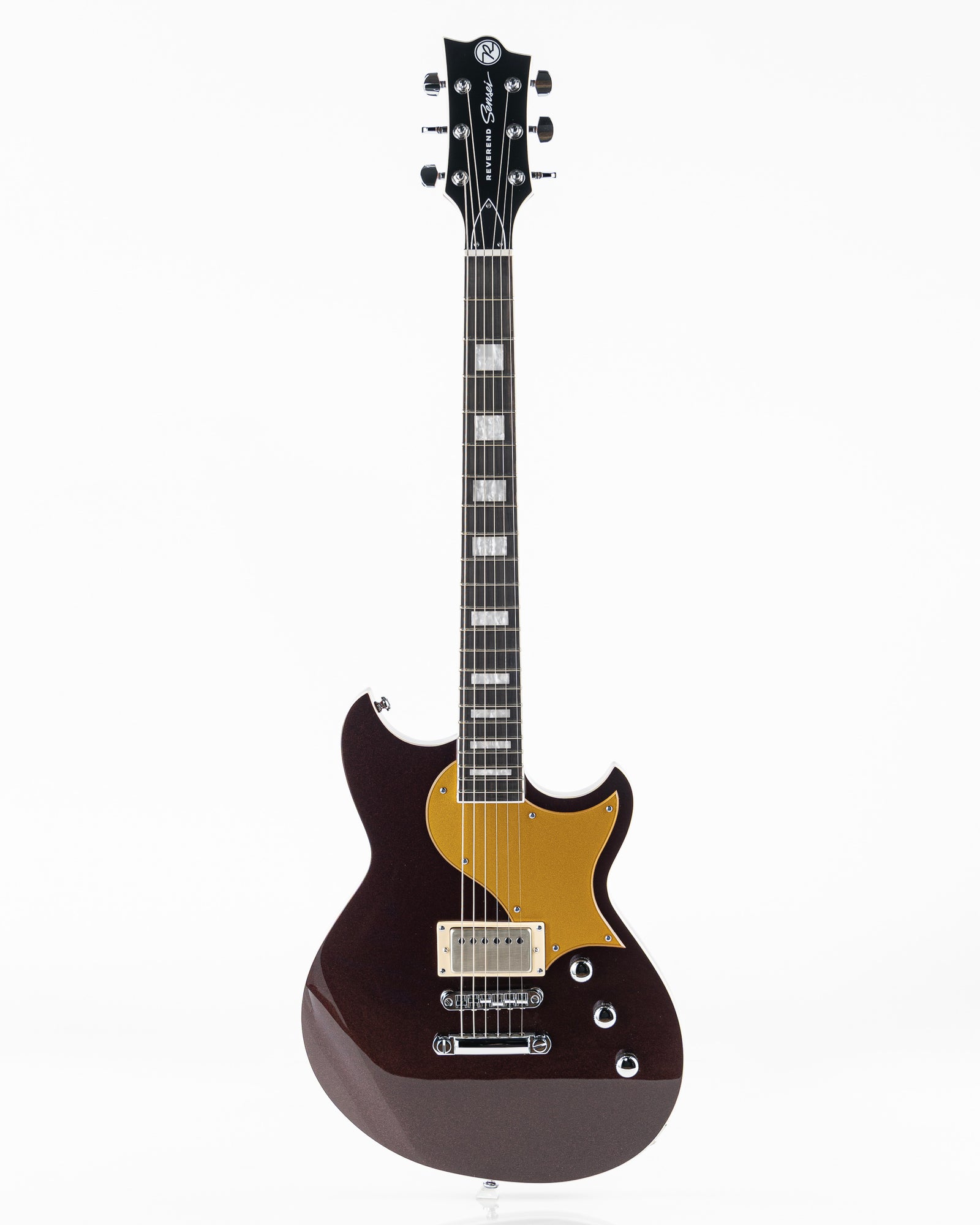 Reverend Set-Neck Series Sensei Jr. H Electric Guitar - Metallic Bordeaux