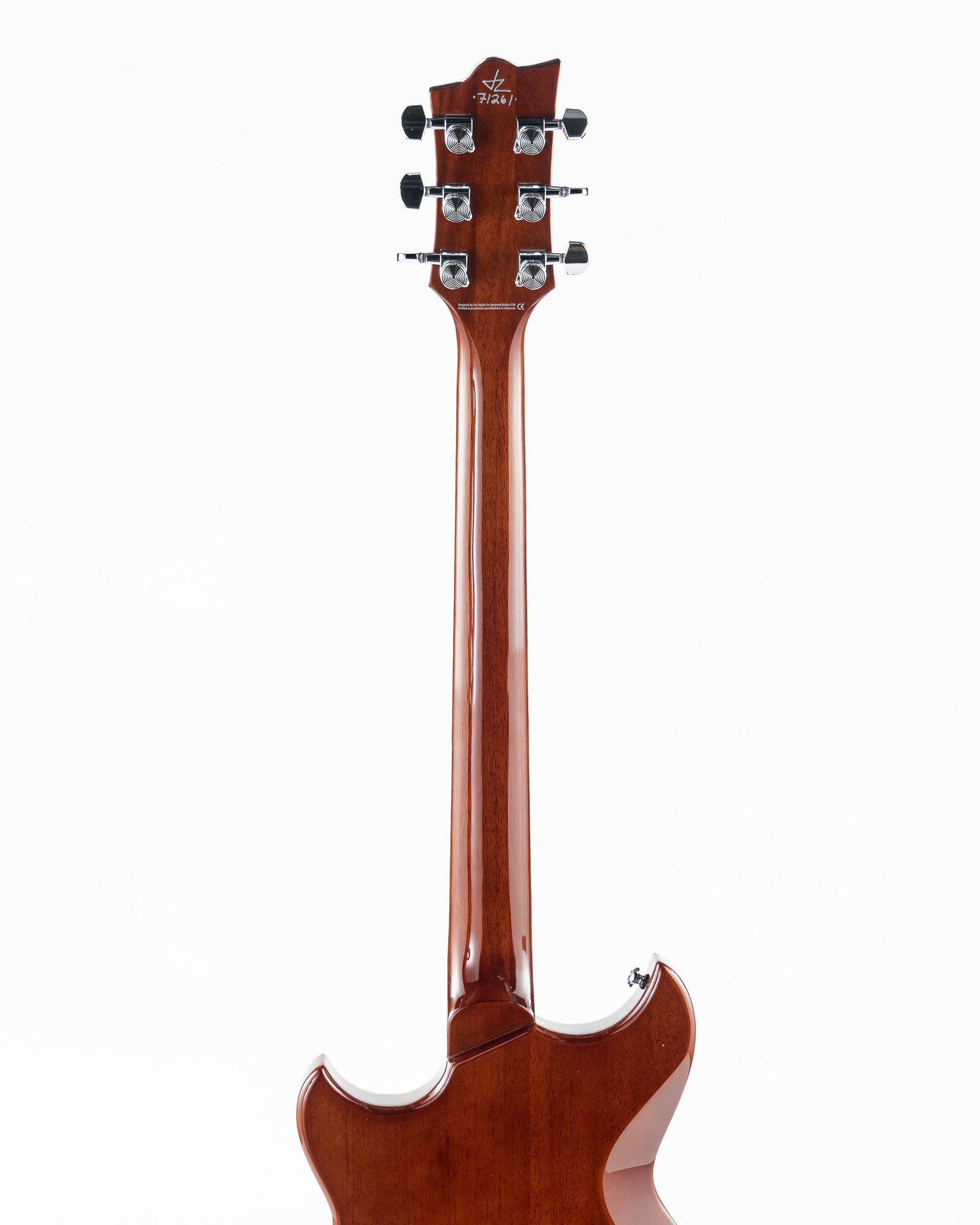 Reverend Set-Neck Series Sensei Jr. H Electric Guitar - Metallic Bordeaux