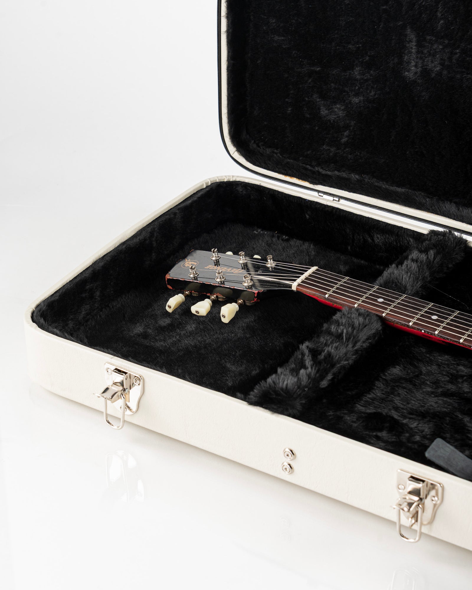 Rock N' Roll Relics Revenge "Lucifer" Electric Guitar - Black Over Dakota Red