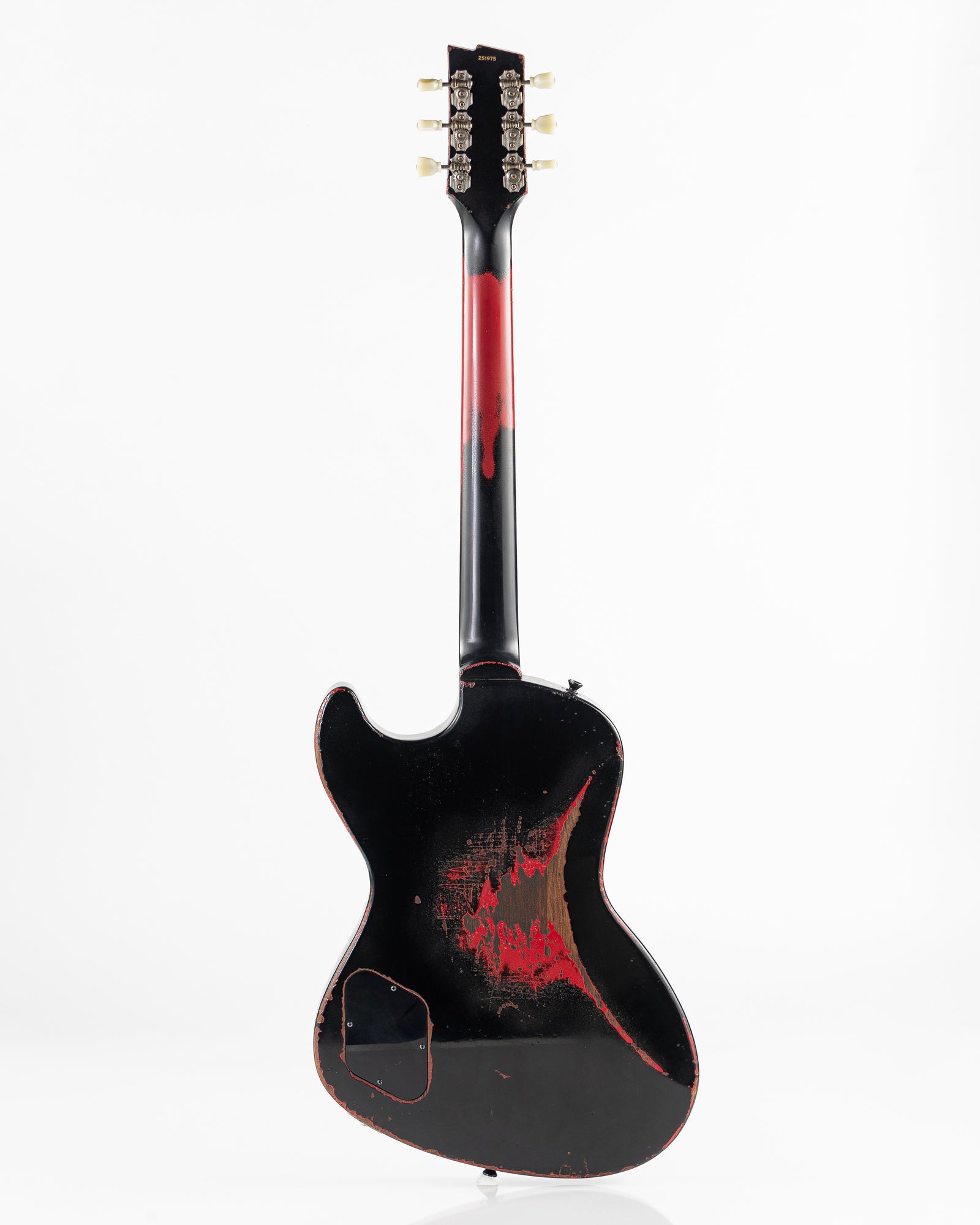 Rock N' Roll Relics Revenge "Lucifer" Electric Guitar - Black Over Dakota Red