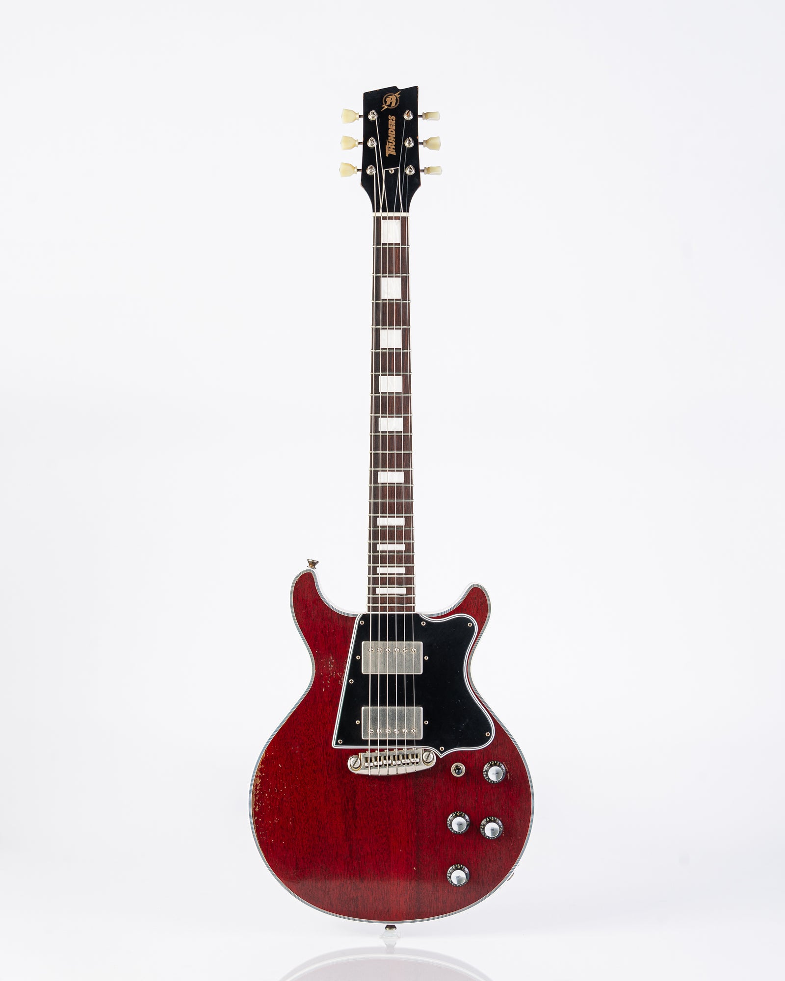 Rock N' Roll Relics Thunders Custom Double Cut Electric Guitar - Aged Cherry