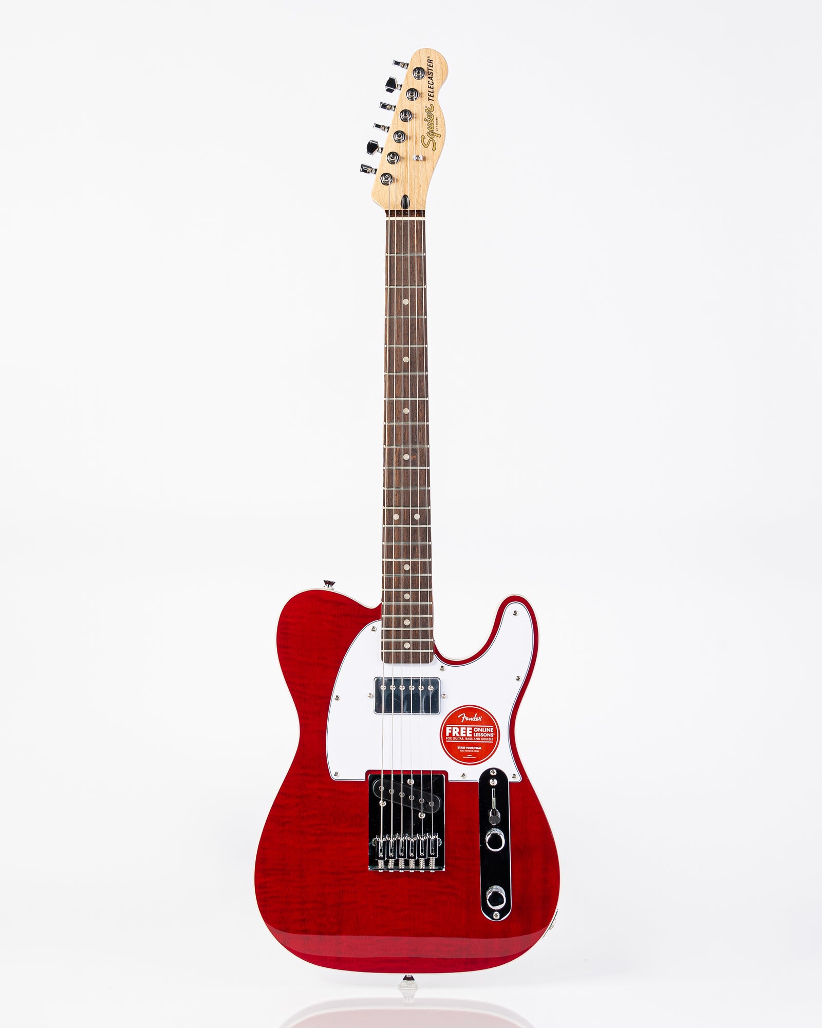 Squier Affinity Series Telecaster FMT SH Electric Guitar - Crimson Red Transparent