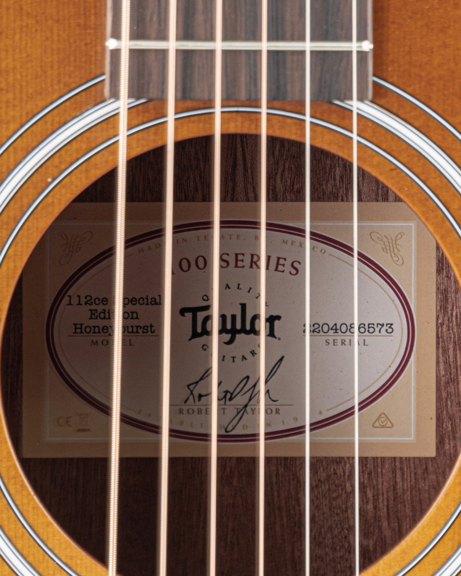 Taylor 112ce Special Edition Grand Concert Acoustic Electric Guitar - Honeyburst