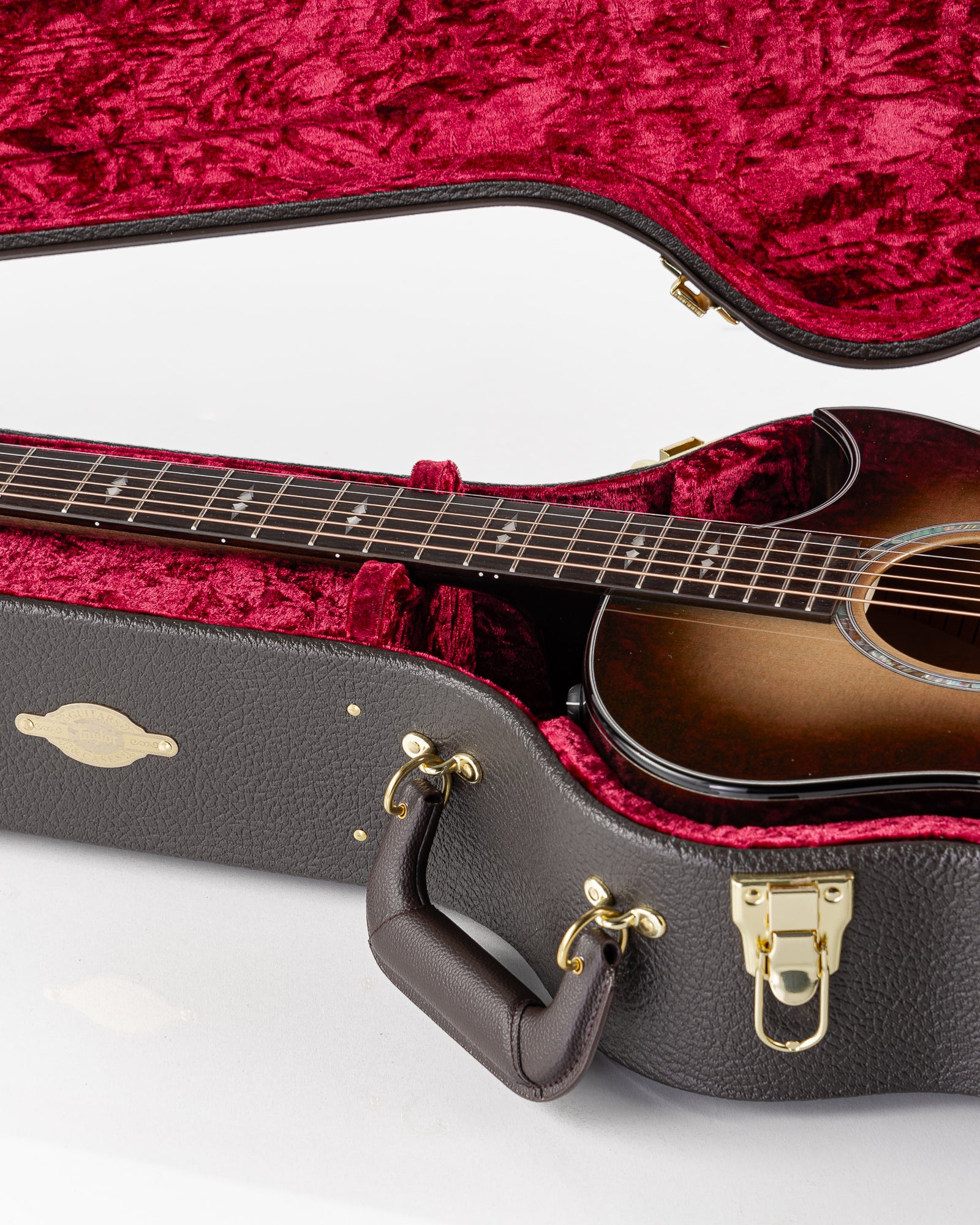 Taylor 2025 Catch Custom #26 Limited Edition C14ce Grand Auditorium Acoustic Electric Guitar - Cranberry Silver Supernova