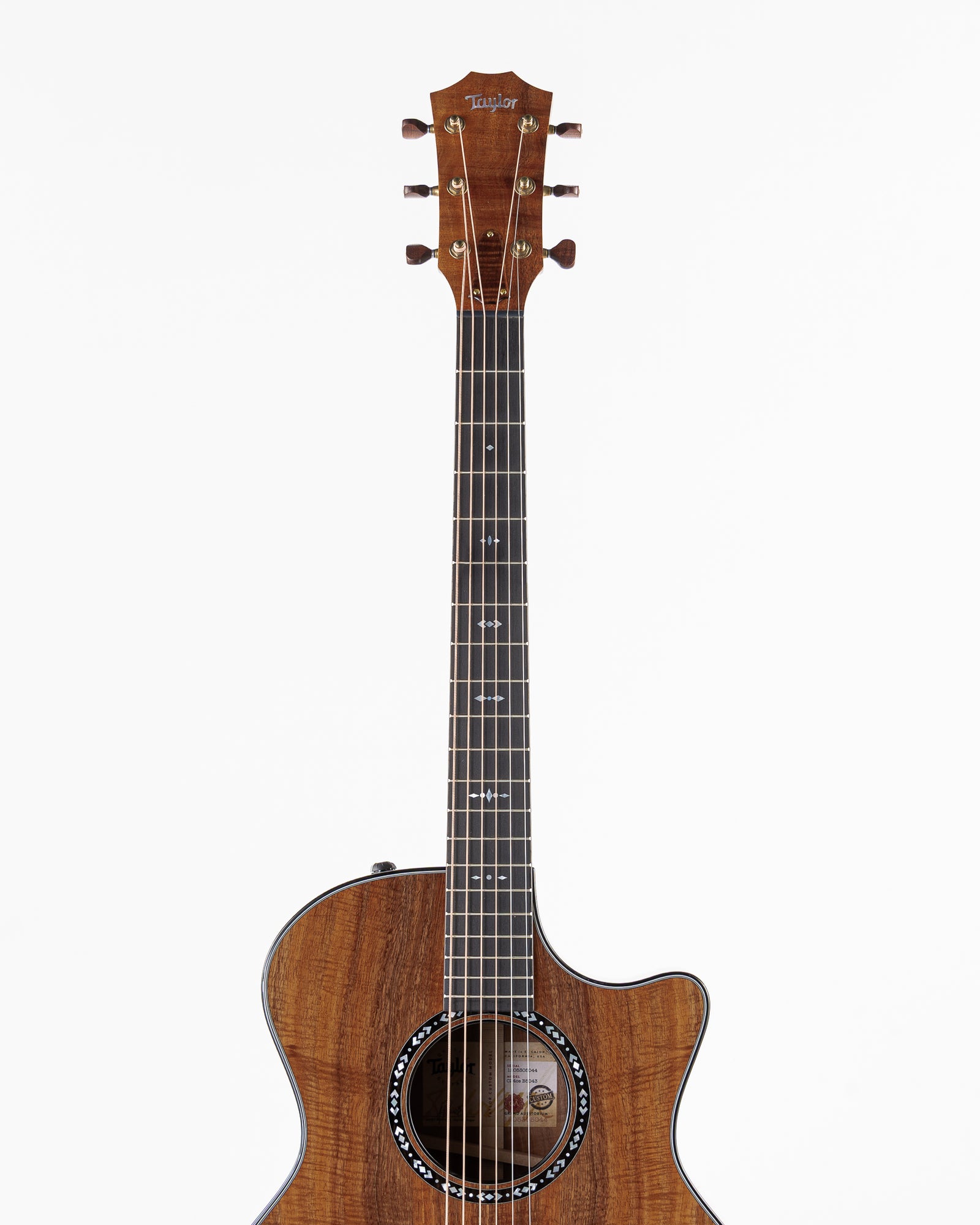 Taylor 2025 Catch Custom #43 Limited Edition C24ce Grand Auditorium Acoustic Electric Guitar - Figured AA Grade Hawaiian Koa
