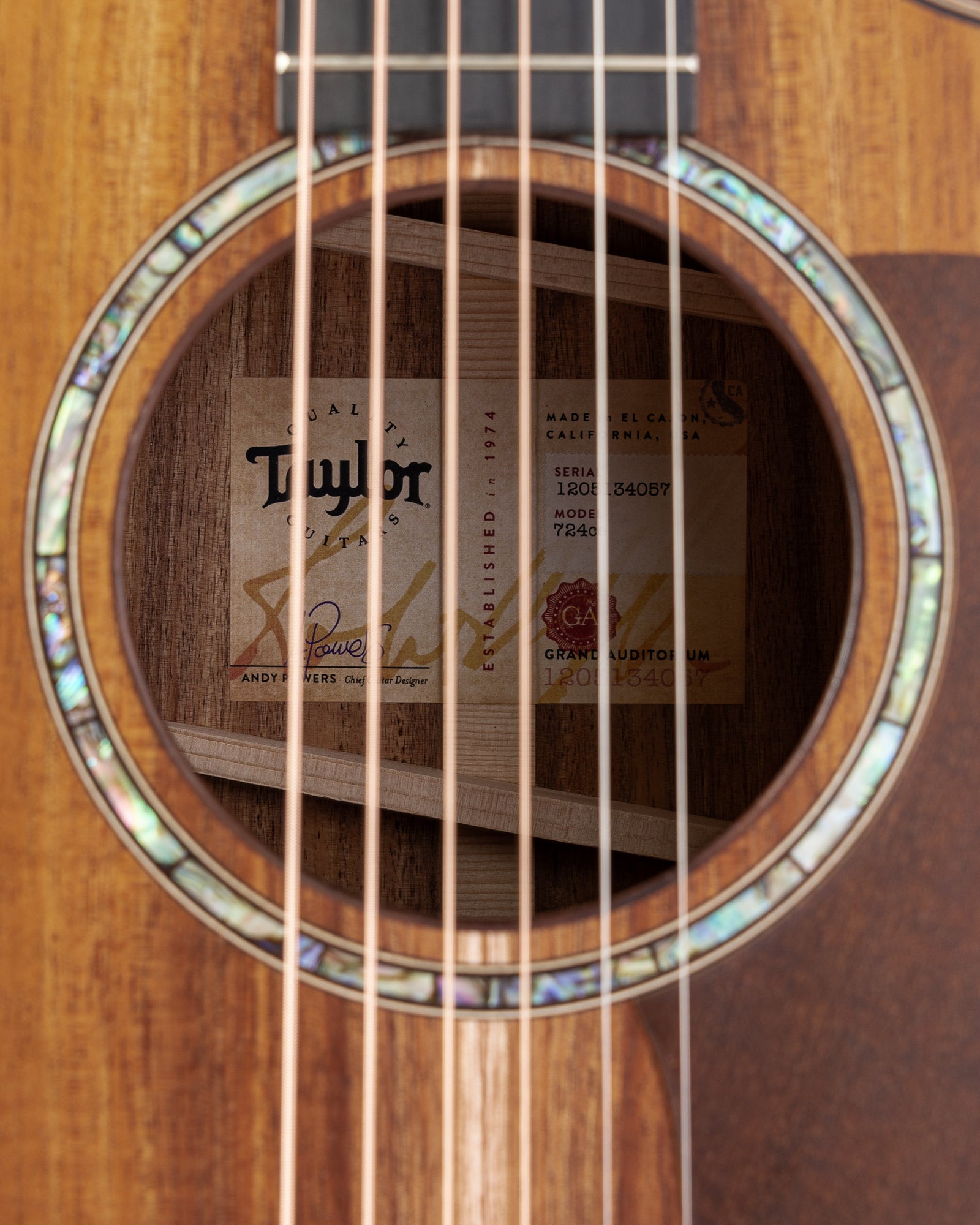 Taylor 724ce Koa Acoustic Electric Guitar - Natural