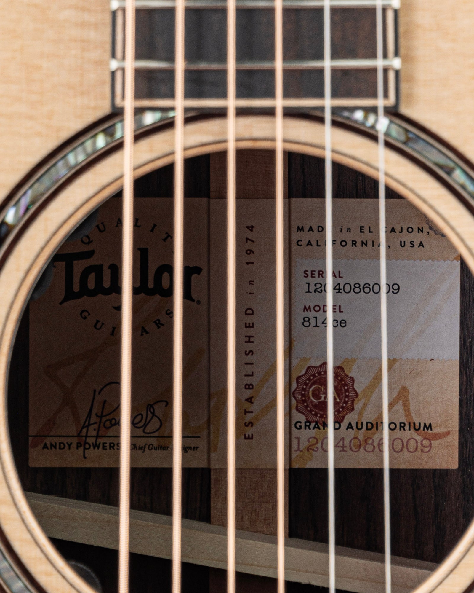 Taylor 814ce Next Generation Grand Auditorium Acoustic Electric Guitar - Natural