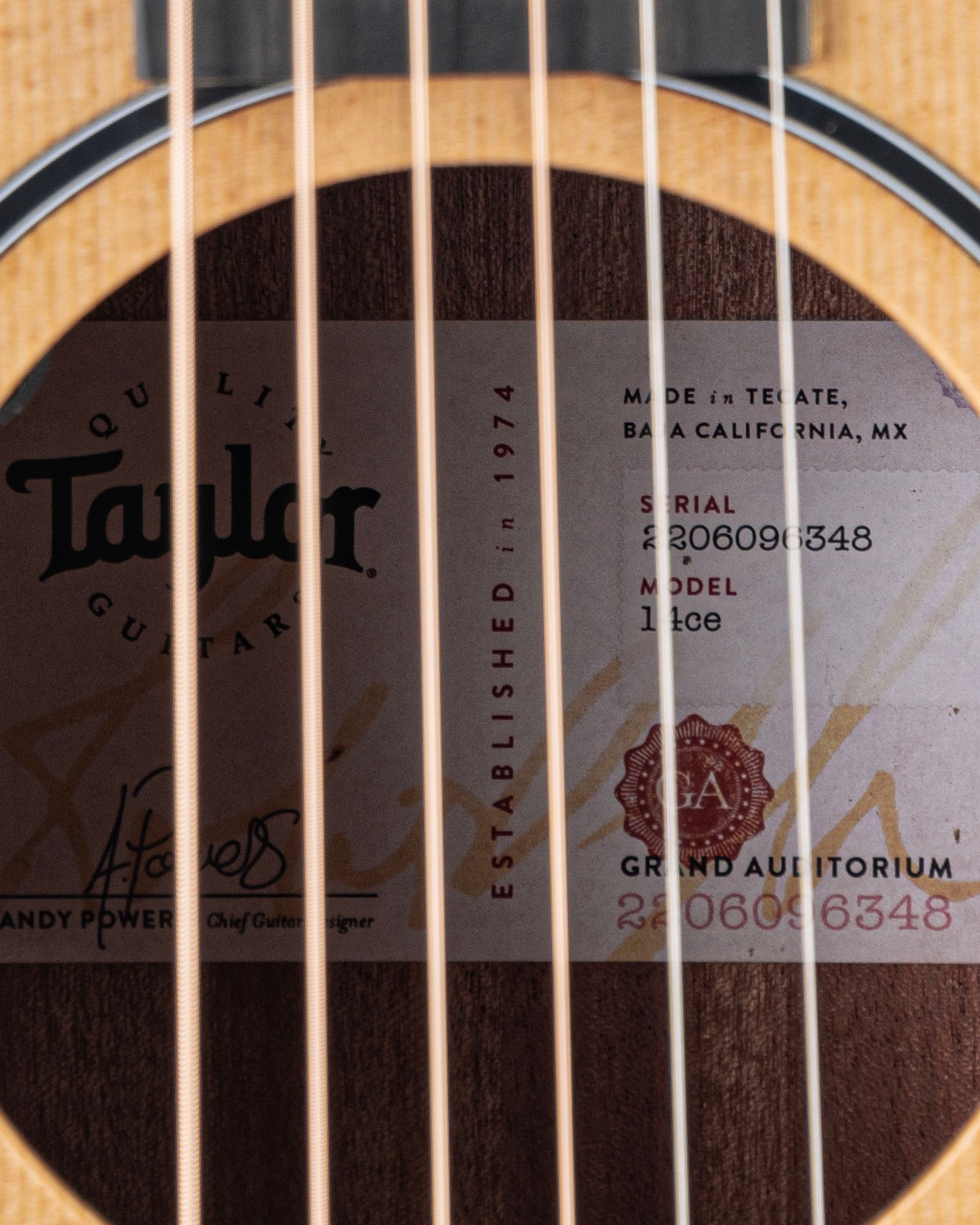 Taylor 14ce Spruce Acoustic Electric Guitar - Natural