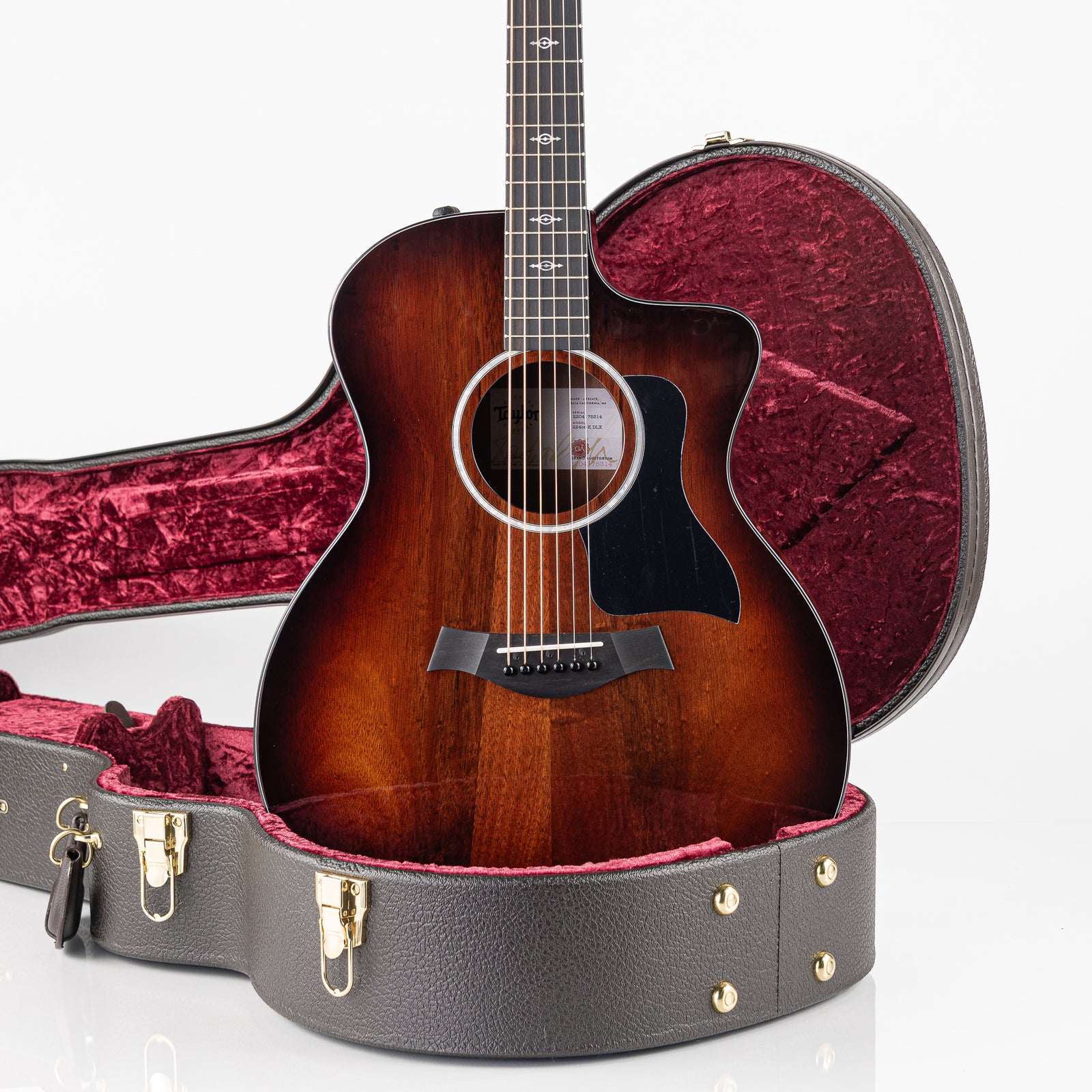 Taylor 224ce-K DLX Grand Auditorium Acoustic Electric Guitar- Hawaiian Koa with Hardshell Case