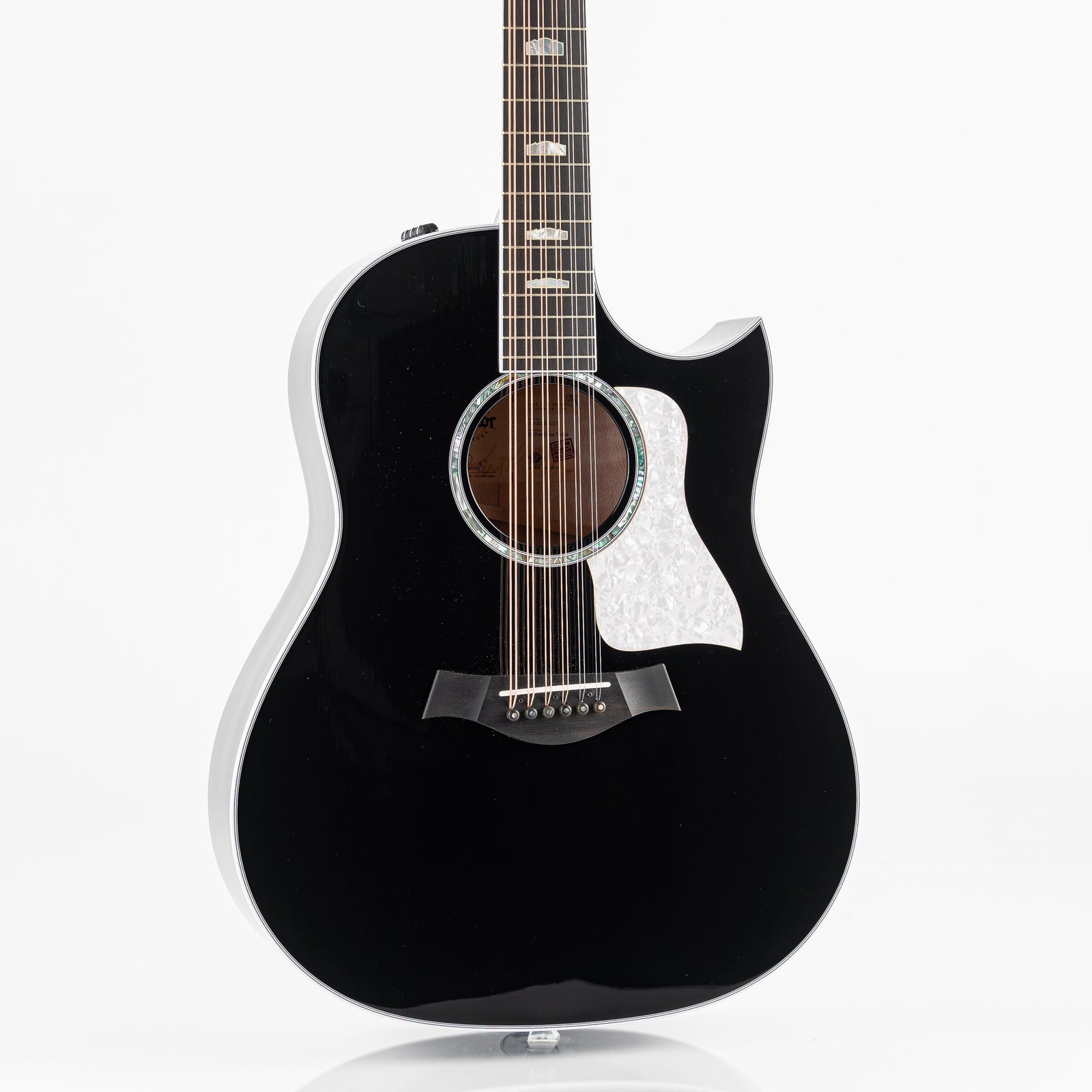 Taylor 657ce Doce Doble 12 String Acoustic Electric Guitar - Black Gloss